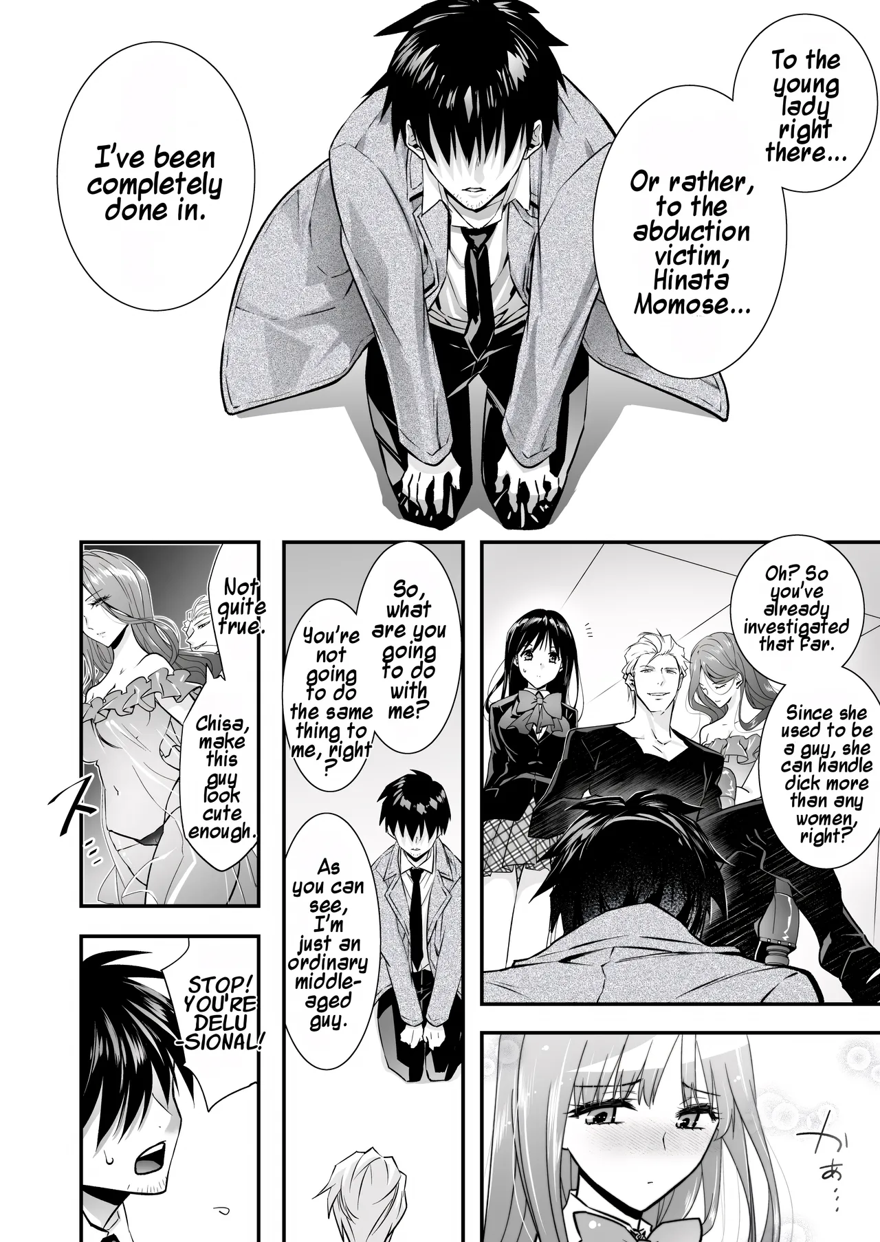 Mesu Ochi no Kashaku 2 ~Seitenkan Meido ni Sarete Jisshi ni Dakareru Otoko~ | A Fallen Woman's Remorse 2 ~A Man Who Turned into a Transgender Maid and Embraced by His Own Daughter~ page 11 full