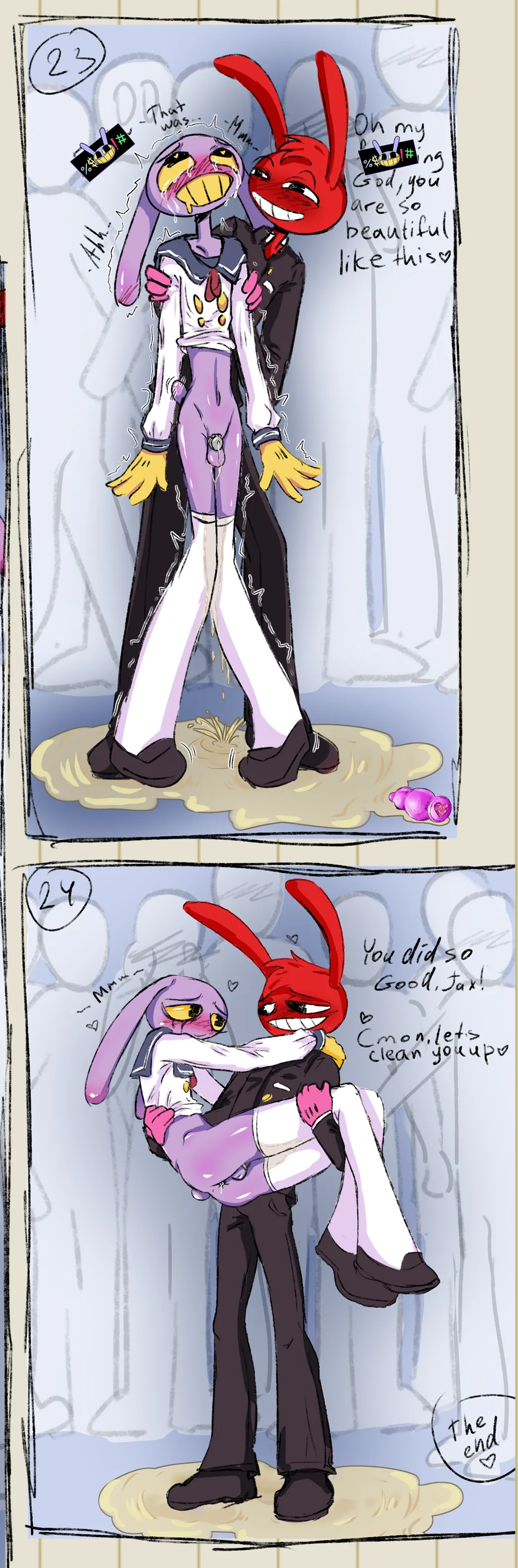 Jax X Thomas omorashi comic page 11 full