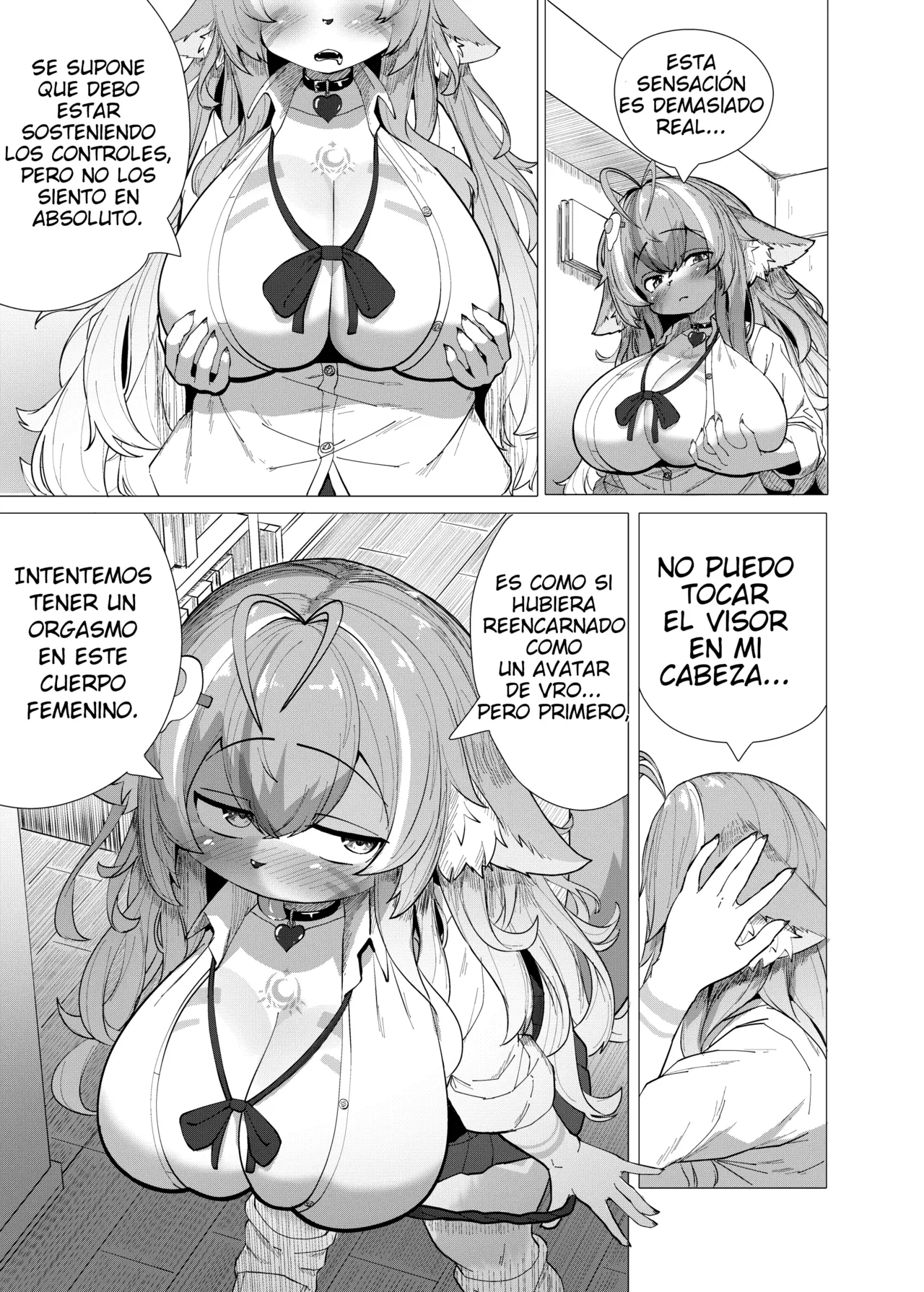 VRChat de Mesukemo ni Tensei?! Zecchou Motomete! Douka Omanko Ikasetekudasai! page 4 full