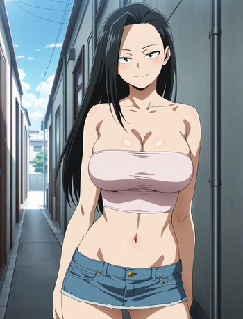 [ANIPAI] Momo Yaoyorozu - My Hero Academia [203 pics / Full Set] Sexy short (Patreon) [AI Generated] cover