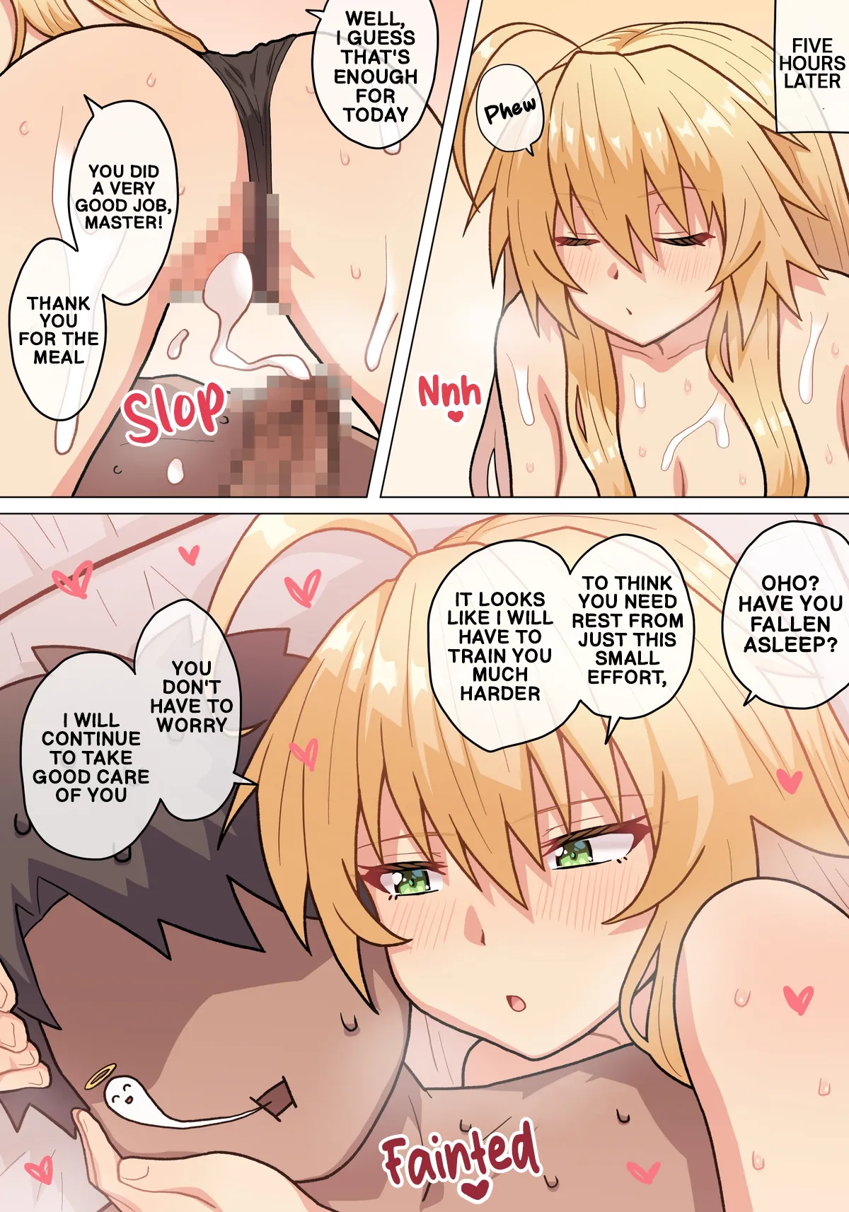 Breasts from above - Lancer Artoria page 7 full