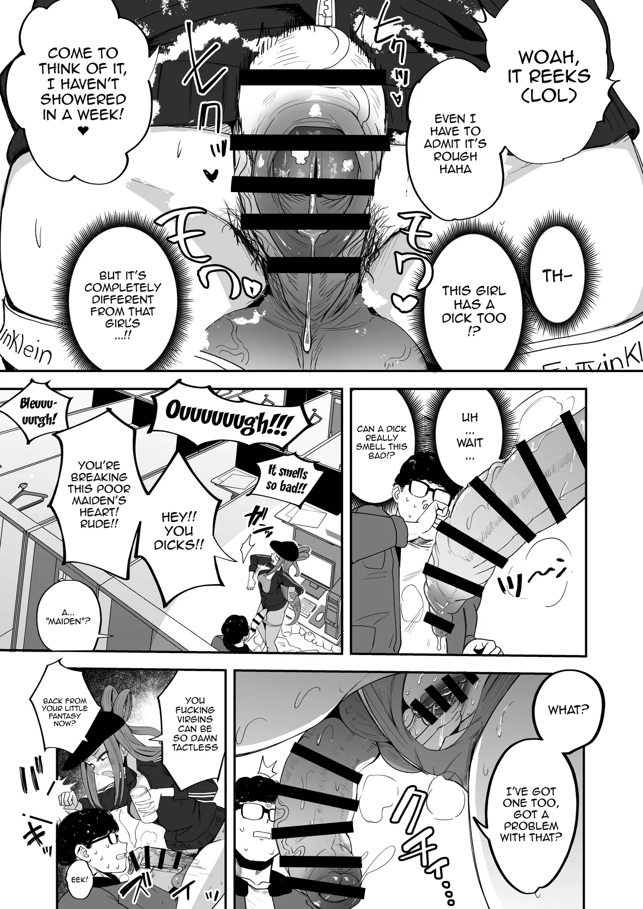 Futanari NeCafe Nanmin Amagasu Mui-chan / The Futanari Net-Cafe Refugee, Amagasu Mui page 12 full