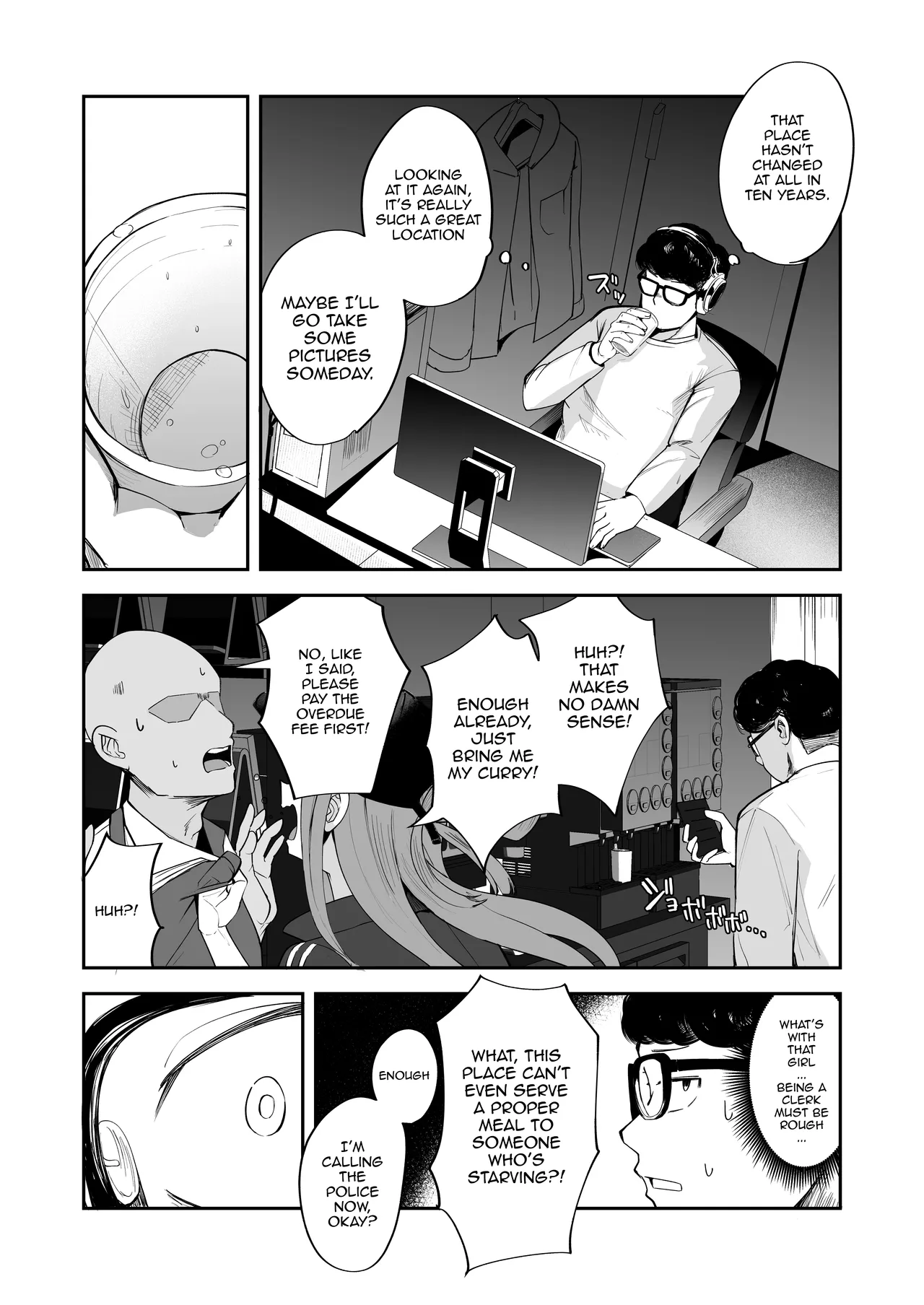 Futanari NeCafe Nanmin Amagasu Mui-chan / The Futanari Net-Cafe Refugee, Amagasu Mui page 7 full