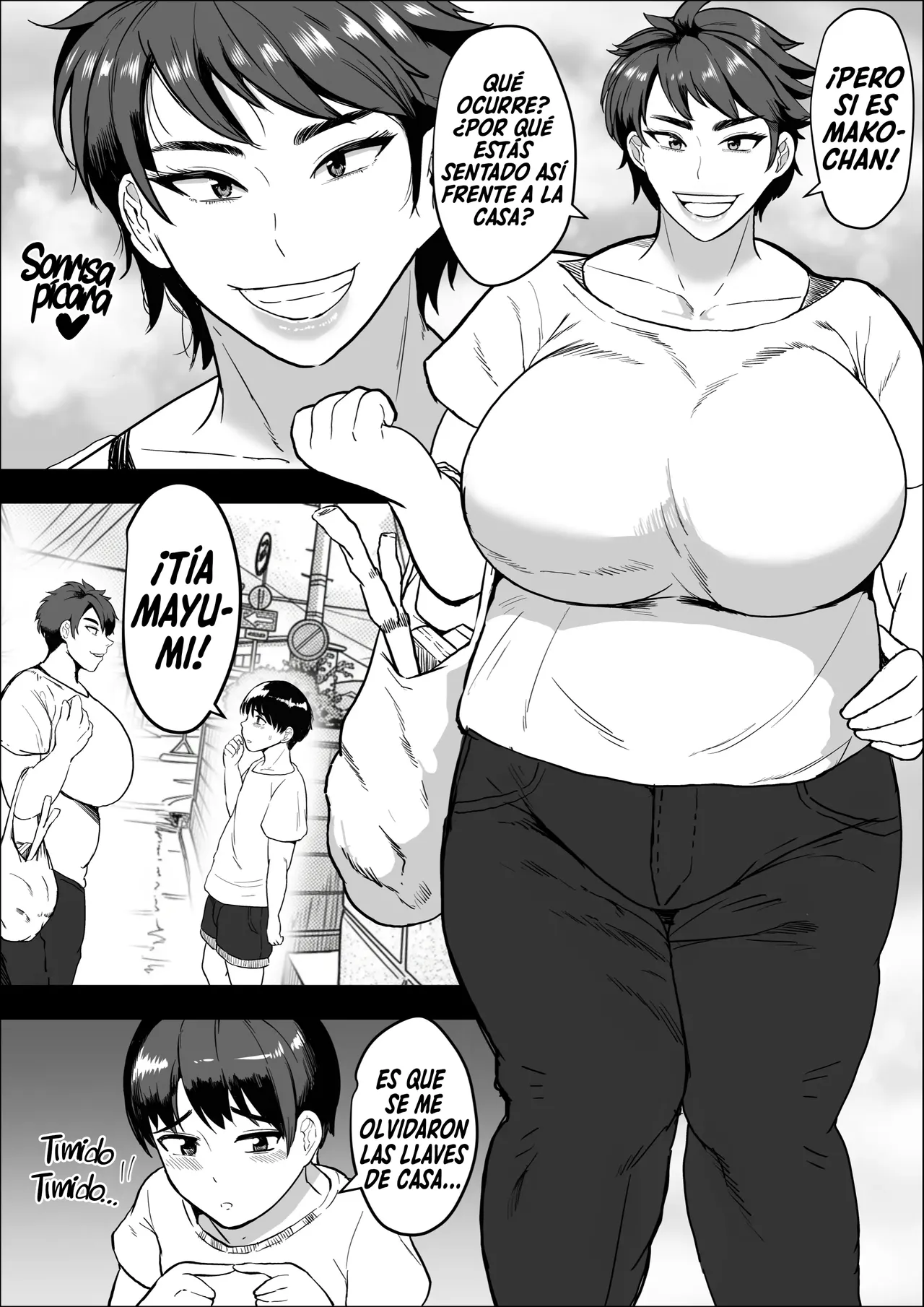 Tonari no Oba-chan 45-sai J-cup ~Chinchin Daisuki Bonyuu Jukujo~｜La Vecina De Al Lado - 45 Años, Copa J ~Una Madura Lechera Loca Por Los Penes~ page 3 full