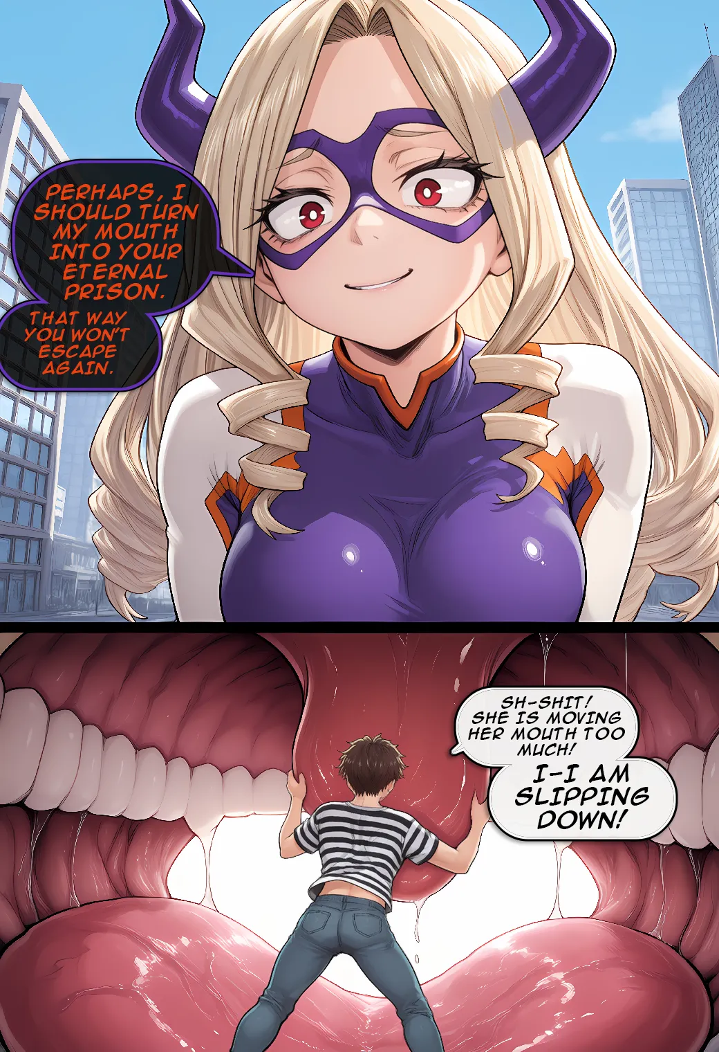 Boku no Hero Academia Giantess Comic - Mount Lady can't stop Growing page 4 full