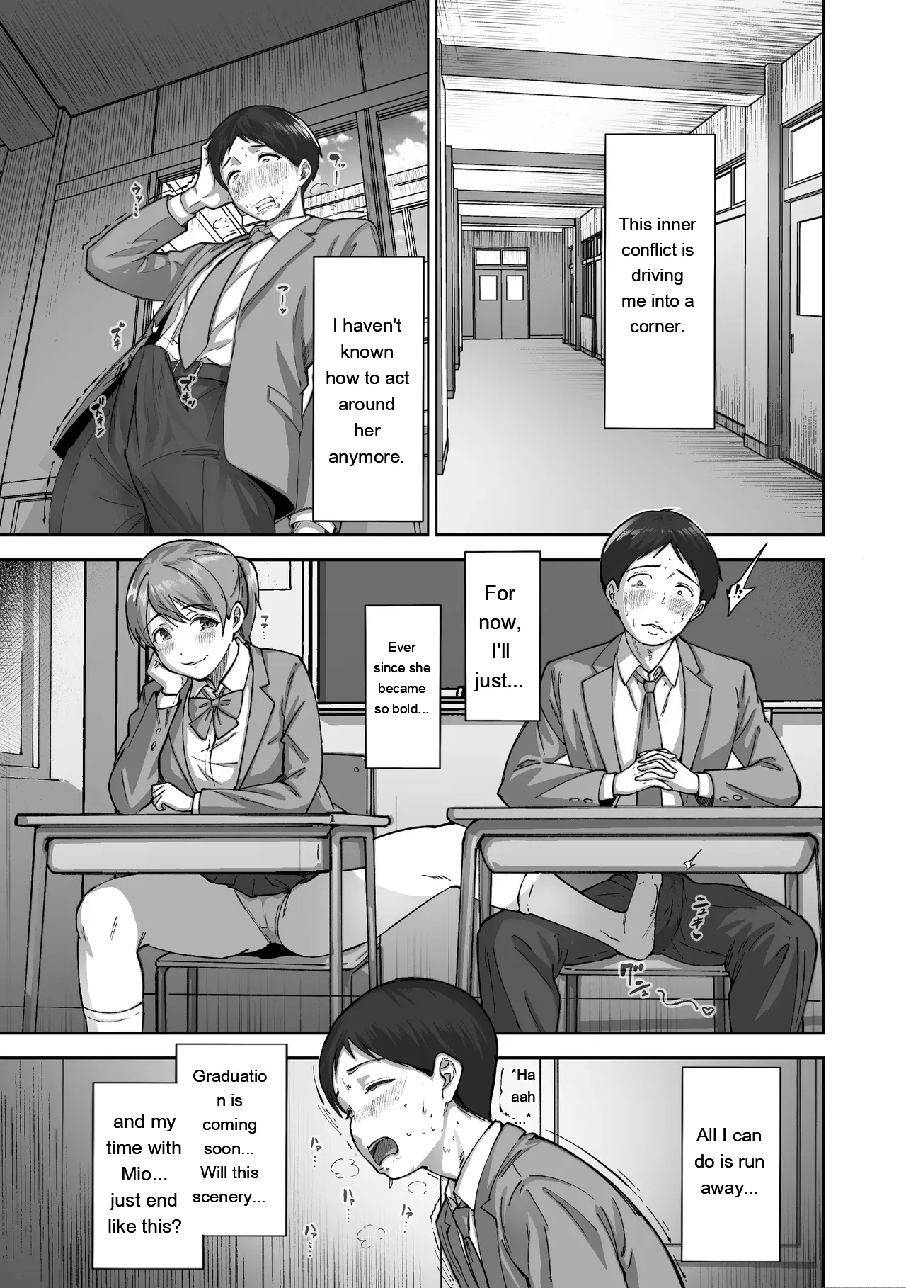 Nige Chin Complex ~Aza to Kyonyuu Joshi no Chouhatsu ni Bokki Kakushi Nigeta Zako ww~ page 10 full