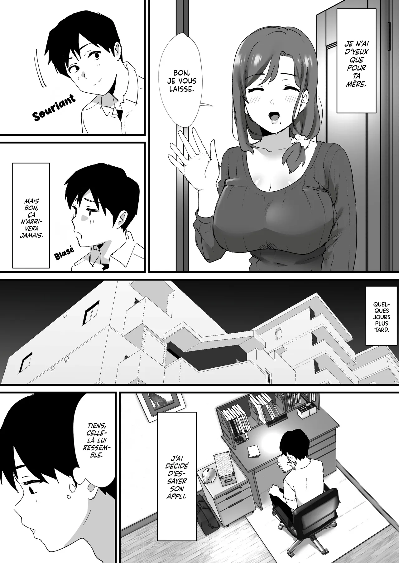 Akogare no Tomo Mama to Matching Shita Ken | J'ai Matché avec la Mère de mon Pote page 5 full