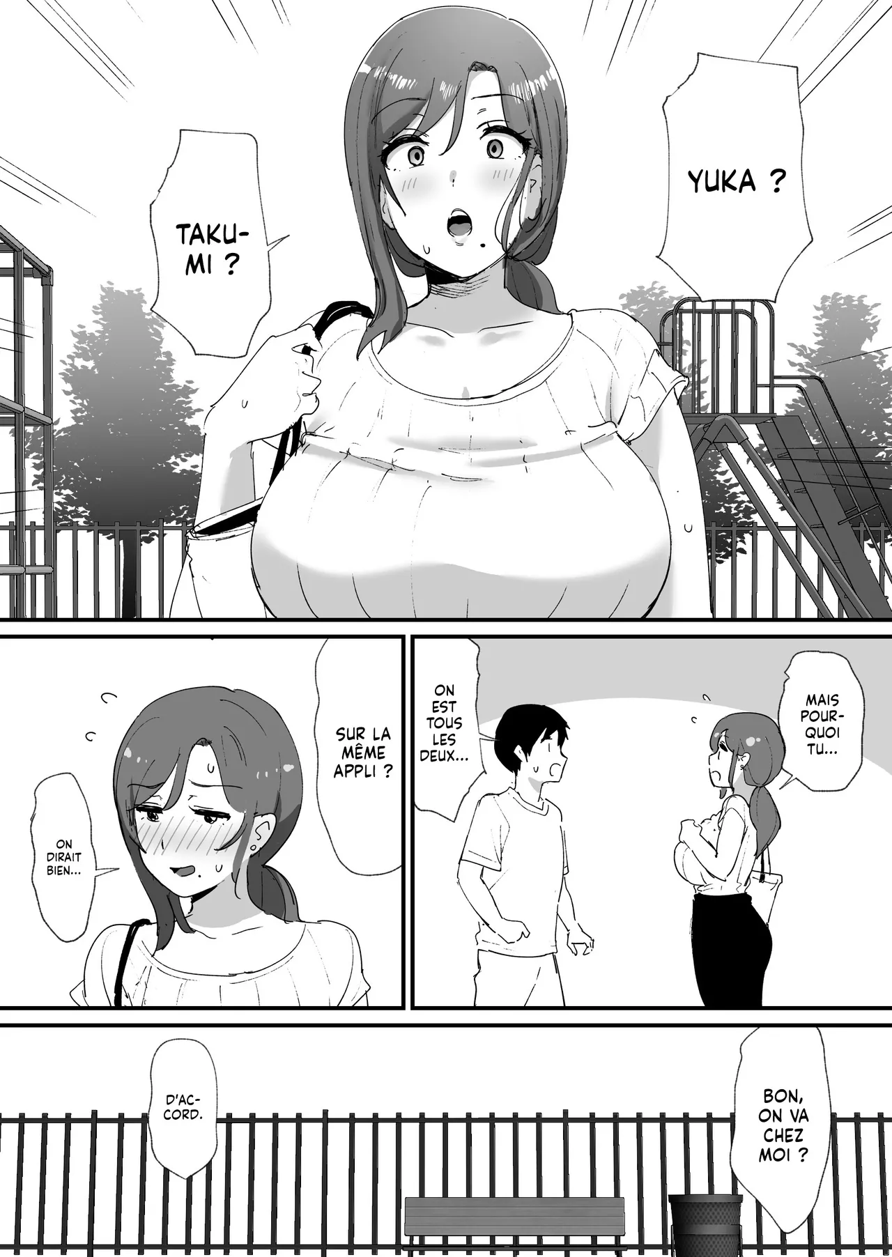 Akogare no Tomo Mama to Matching Shita Ken | J'ai Matché avec la Mère de mon Pote page 8 full