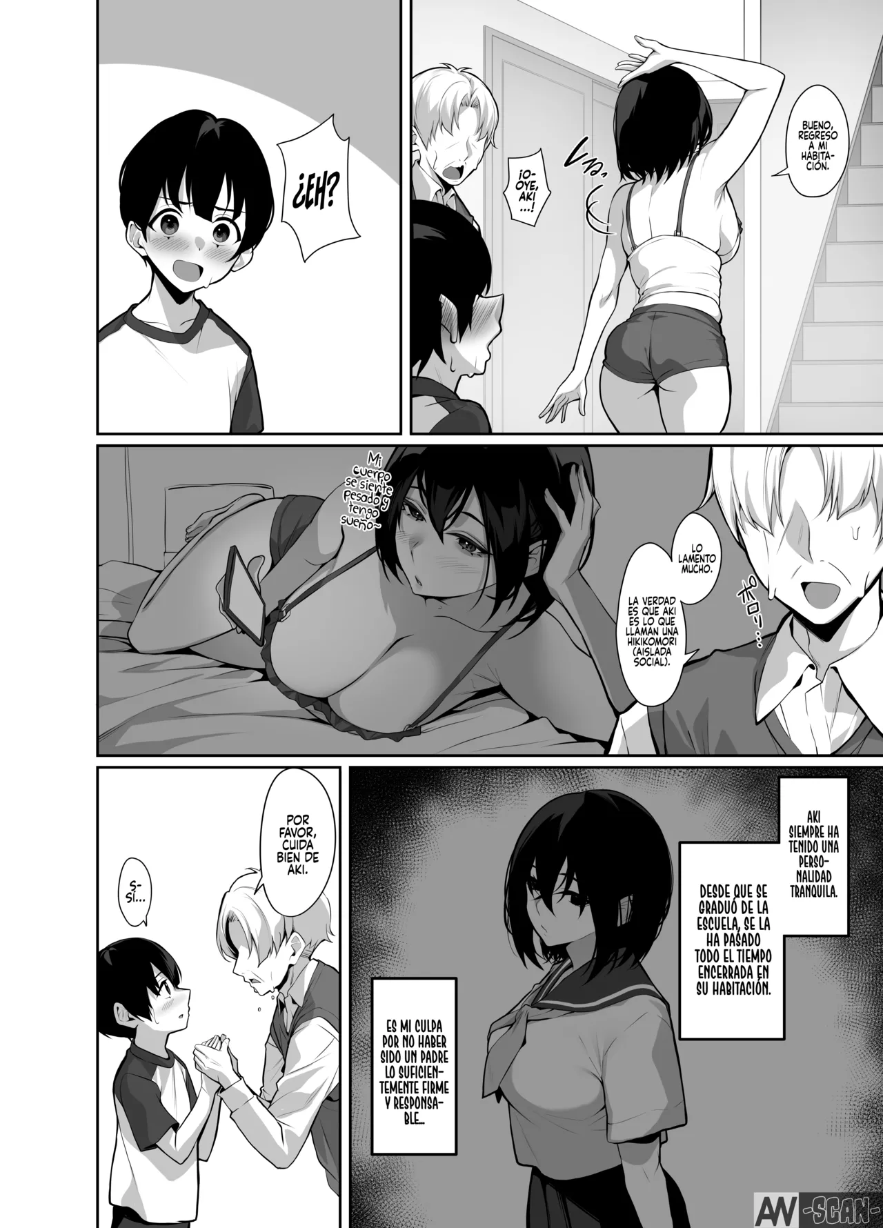 Downer de Hikikomori na Onee-chan no Himitsu no Otetsudai｜Mi Hermana Mayor Hikikomori y la Ayuda Secreta page 6 full