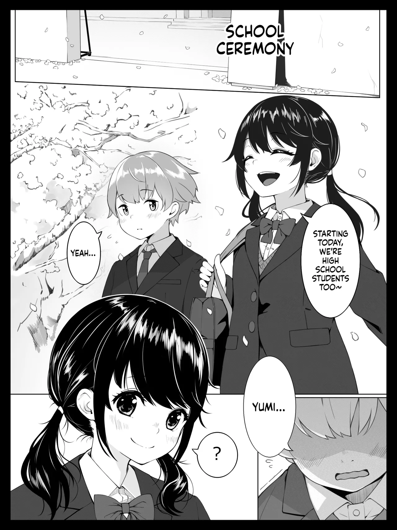 Osananajimi no Yumi-chan wa Boku ga Neteiru Aida ni Giri no Onii-san ni Okasaremashita page 2 full