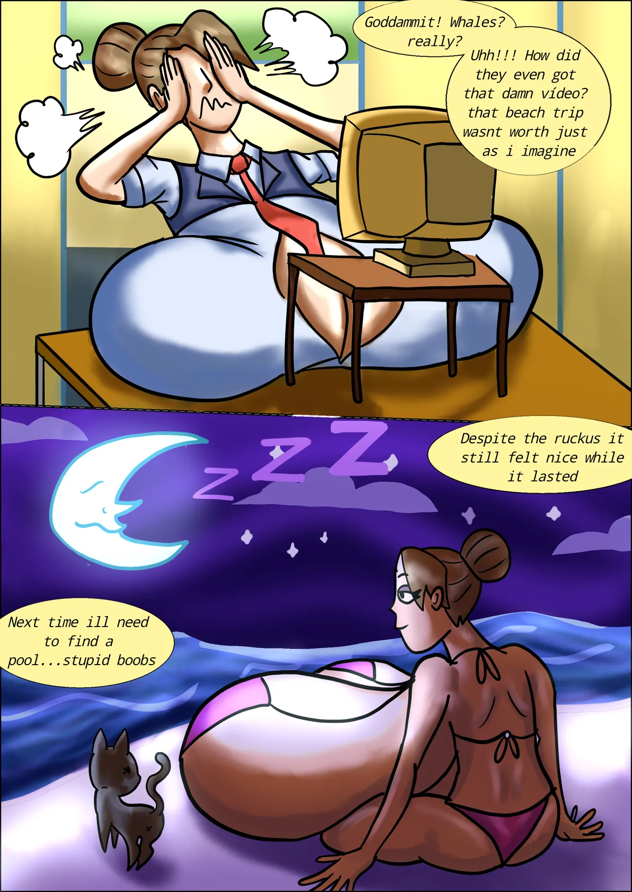 Marie's Day at the beach + textless page 7 full