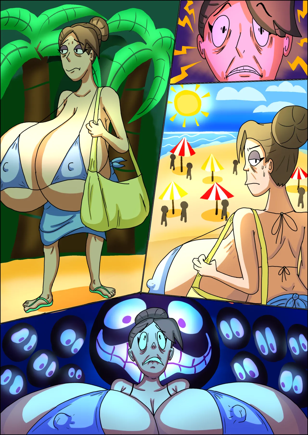 Marie's Day at the beach + textless page 8 full