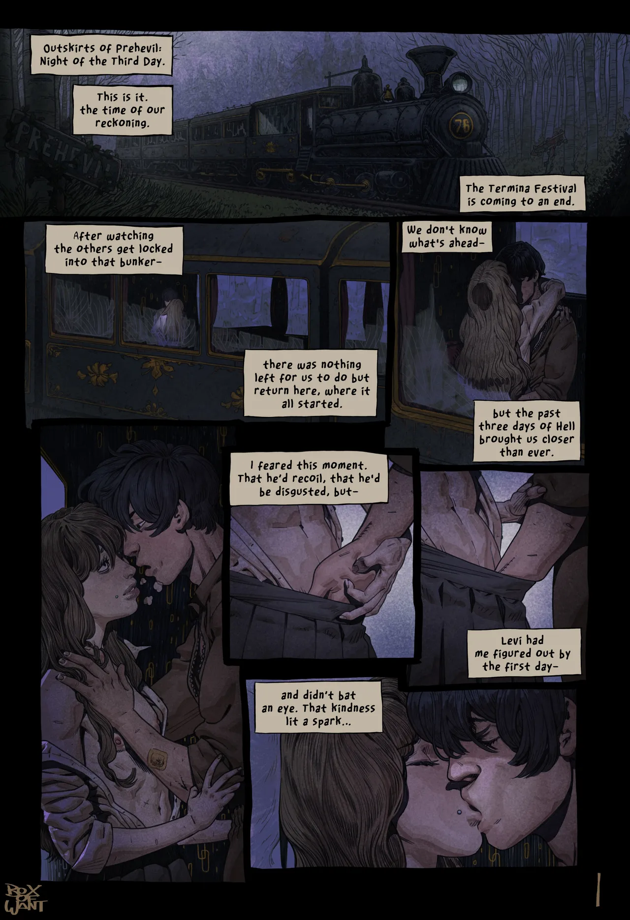 Levi x Marina comic page 1 full