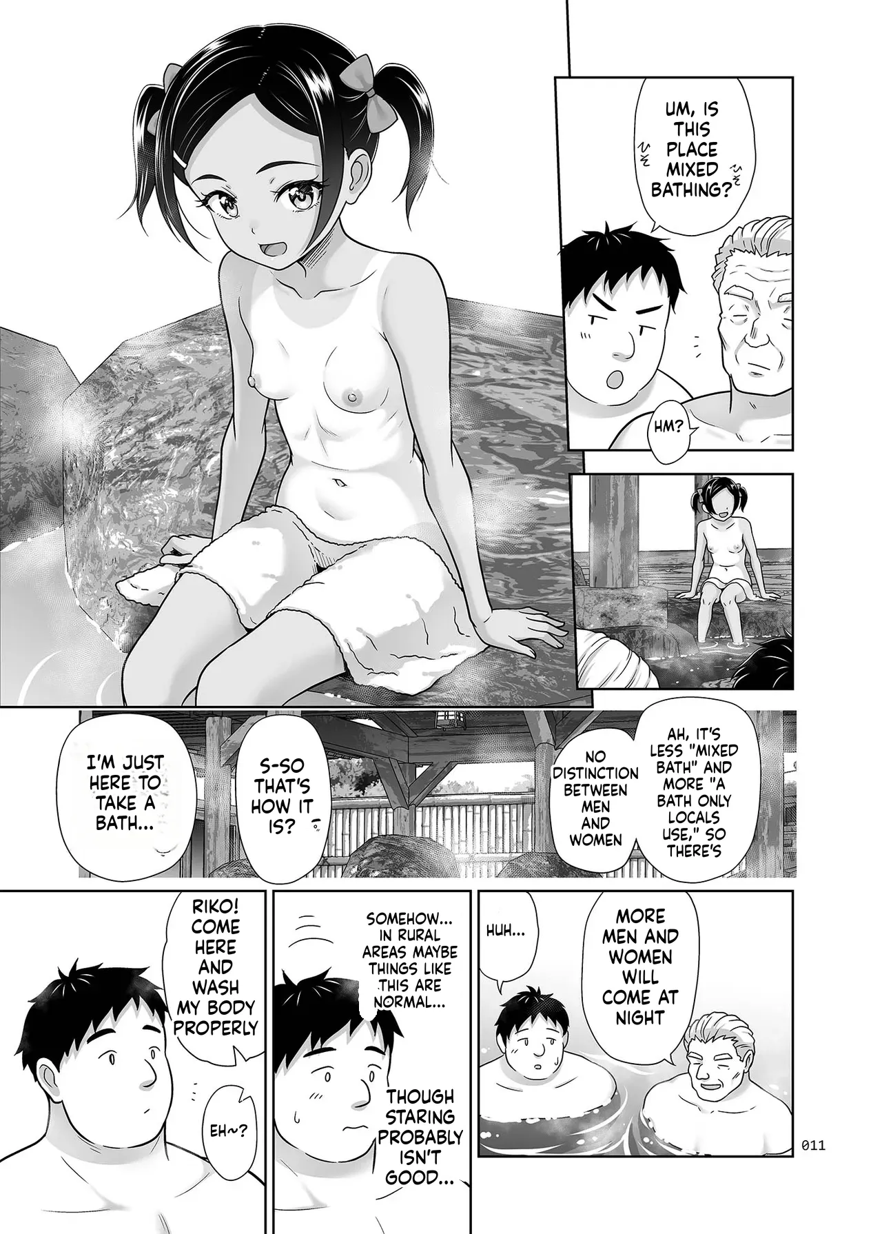Jimotomin Dake ga Haireru Onsen page 11 full
