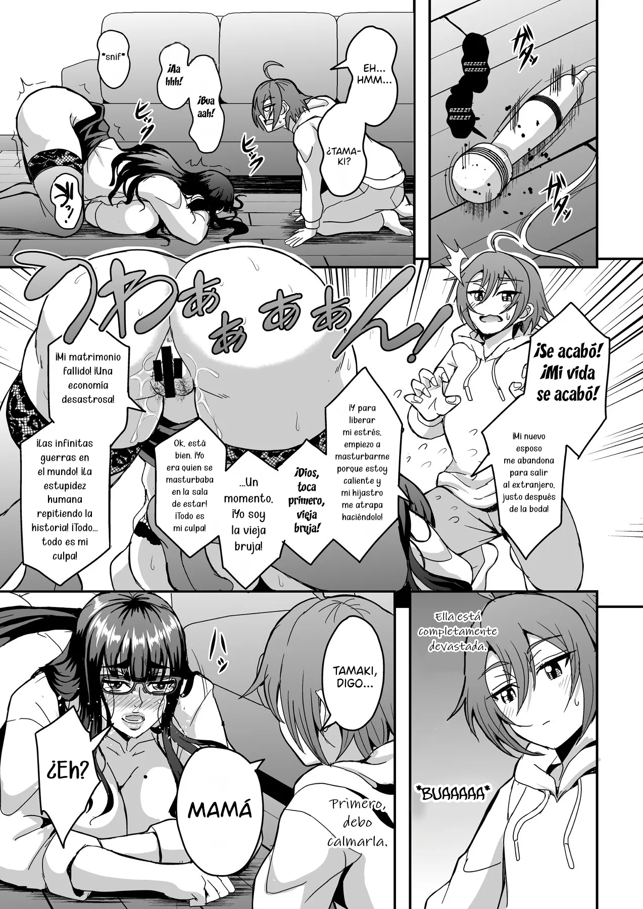 Kyoushi to Mama to Koibito no Kao｜El Rostro de una profesora, una madrastra y una amante page 10 full