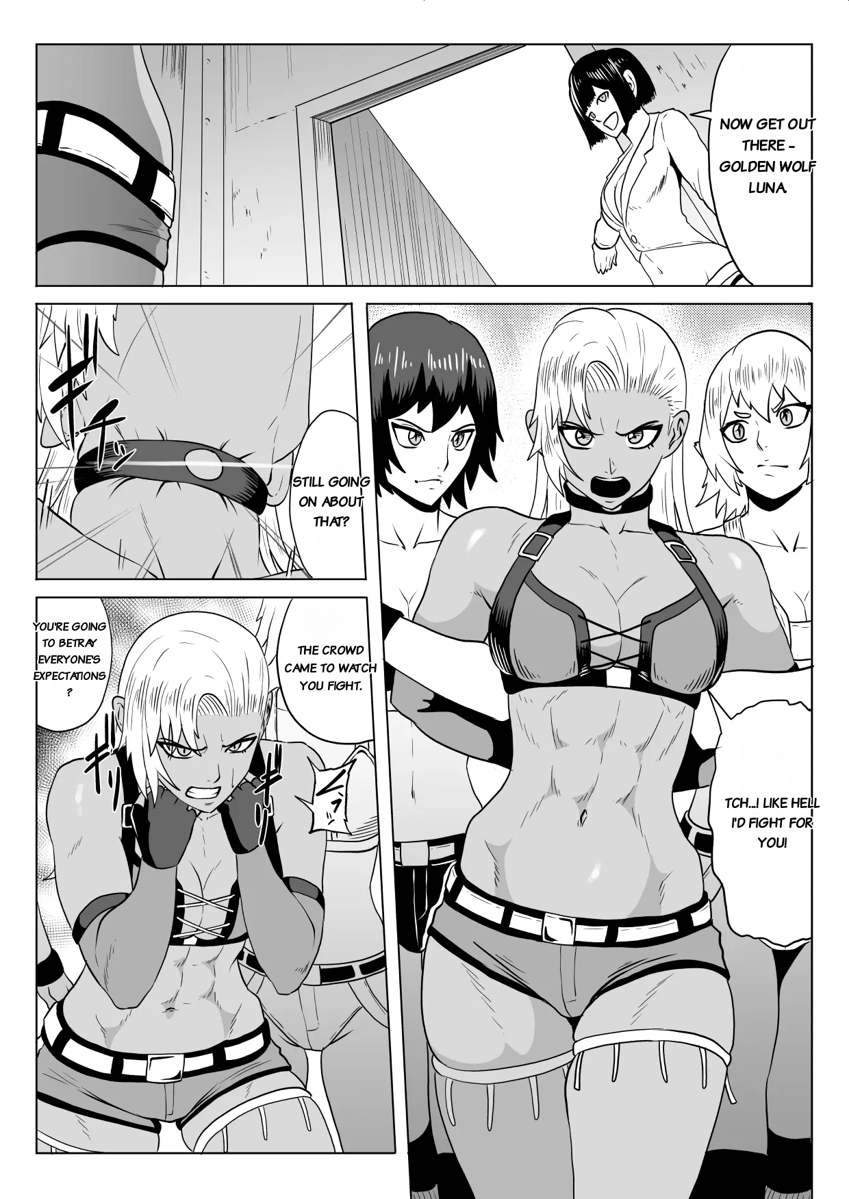 Golden Wolf Luna Kutsujoku ProWres 2 page 8 full