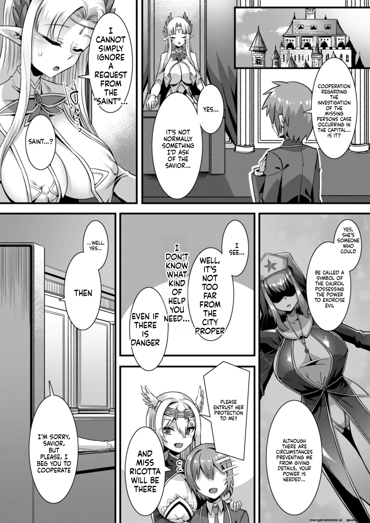 Inran Succubus to Kegarenaki Sister o Party de Rouraku shite Kozukuri Harem Ecchi ~Otoko ga Umarenai Isekai e Shoukan sareta Ore ga Heroine o Ategawarete Kozukuri Ecchi 4~ page 4 full