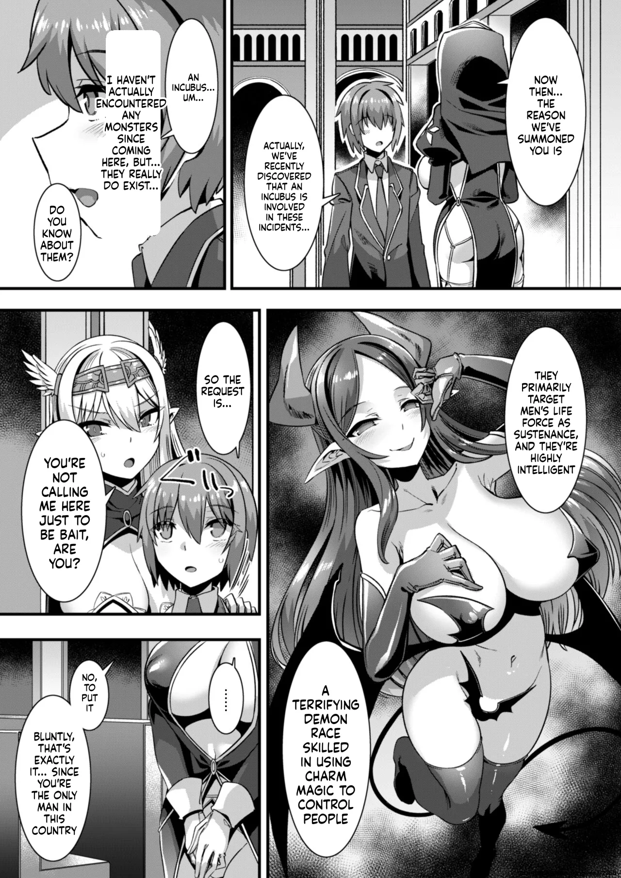 Inran Succubus to Kegarenaki Sister o Party de Rouraku shite Kozukuri Harem Ecchi ~Otoko ga Umarenai Isekai e Shoukan sareta Ore ga Heroine o Ategawarete Kozukuri Ecchi 4~ page 7 full