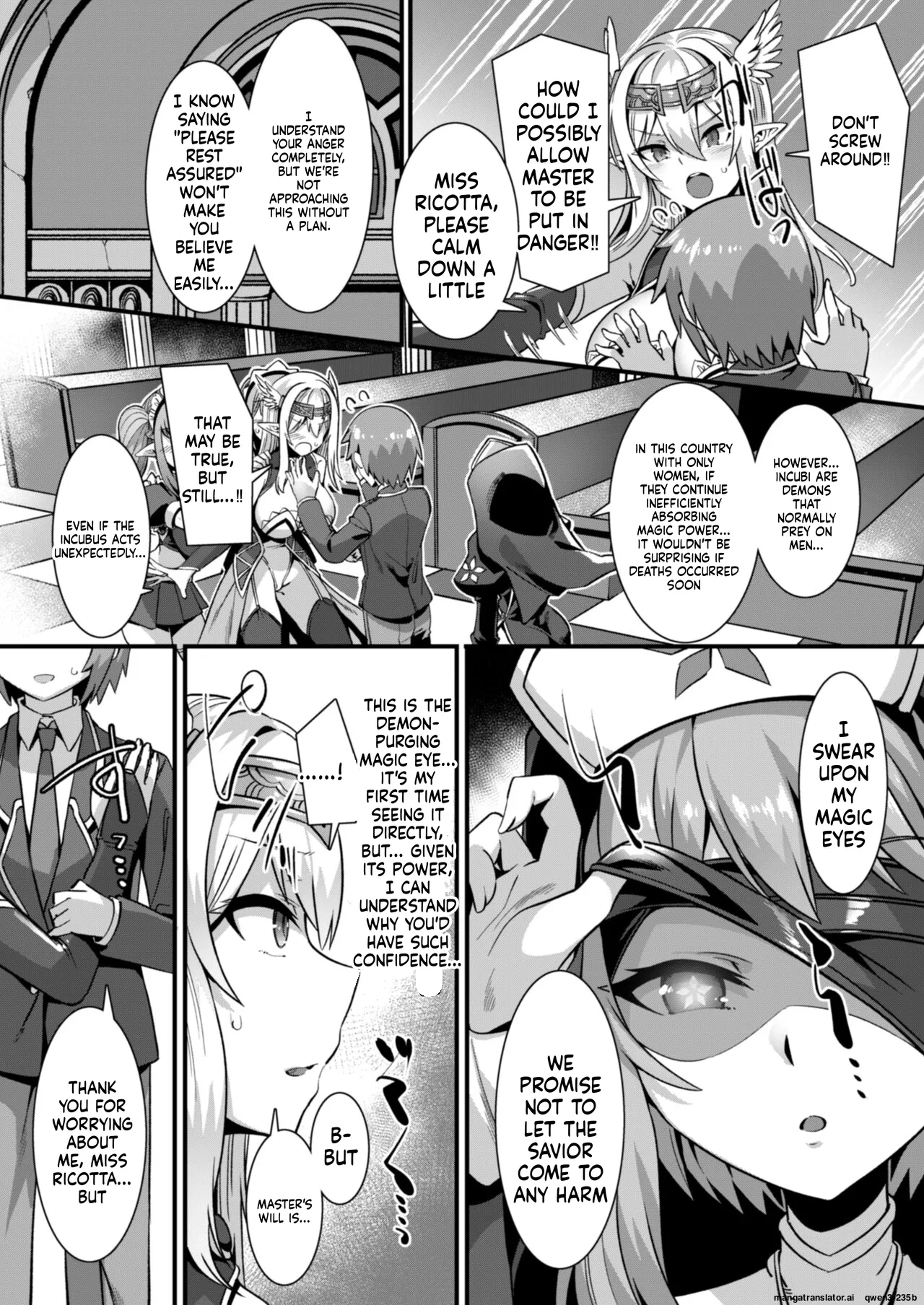 Inran Succubus to Kegarenaki Sister o Party de Rouraku shite Kozukuri Harem Ecchi ~Otoko ga Umarenai Isekai e Shoukan sareta Ore ga Heroine o Ategawarete Kozukuri Ecchi 4~ page 8 full