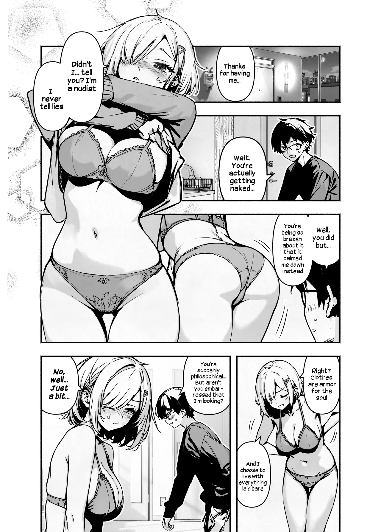 Otatomo ga Razoku Datte Kedo Osouwanai Yakusoku de Tomatta Kekka | My Otaku Friend is a Nudist But She'll Let Me Stay Over At Her House If I Promise Not to Fuck Her page 9 full