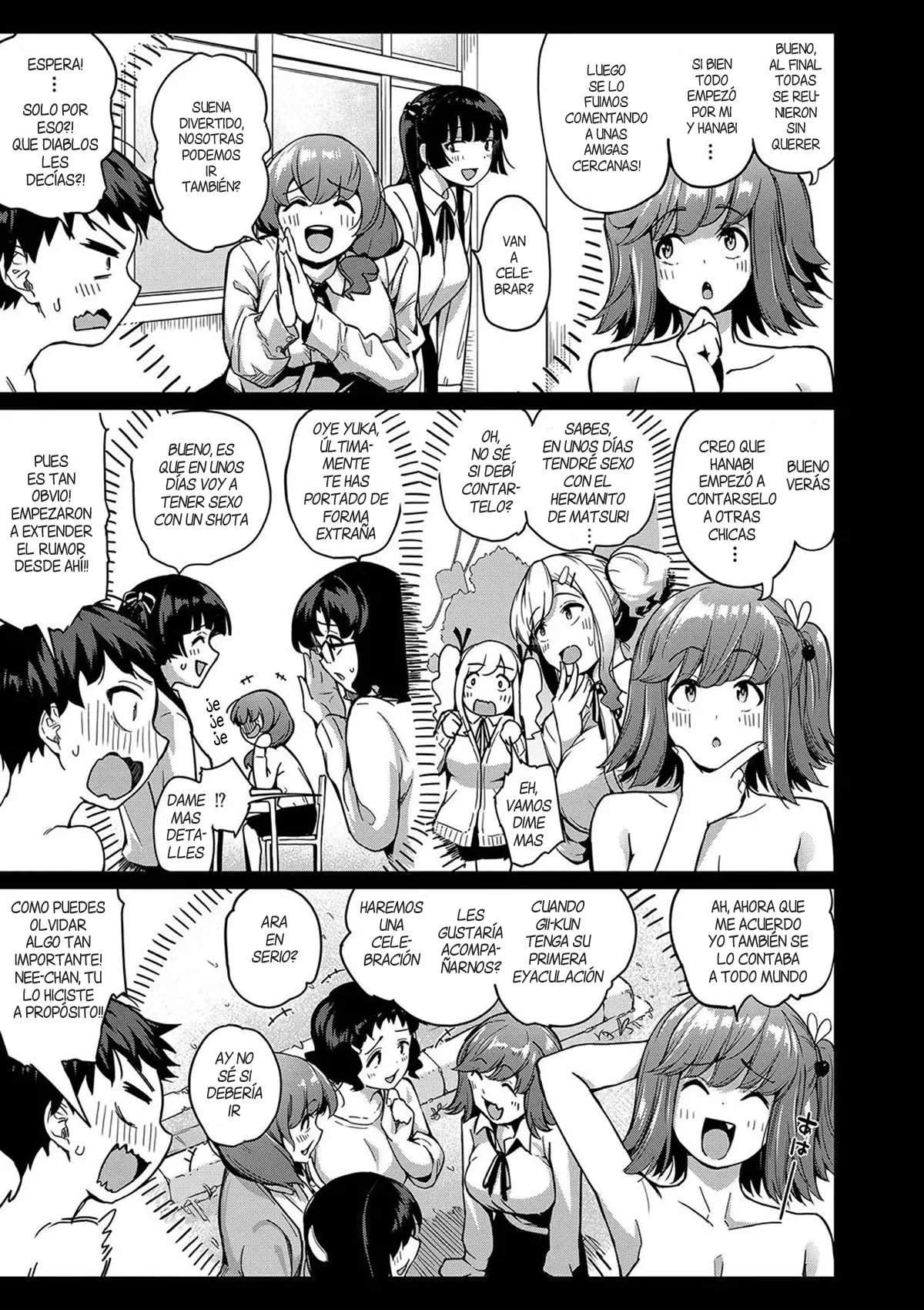 Nanka Neechan-tachi ga Fudeoroshi Matsuri toka Iidashita  | No se que es pero mi hermana y sus amigas hablan de un festival Fudeoroshi page 6 full