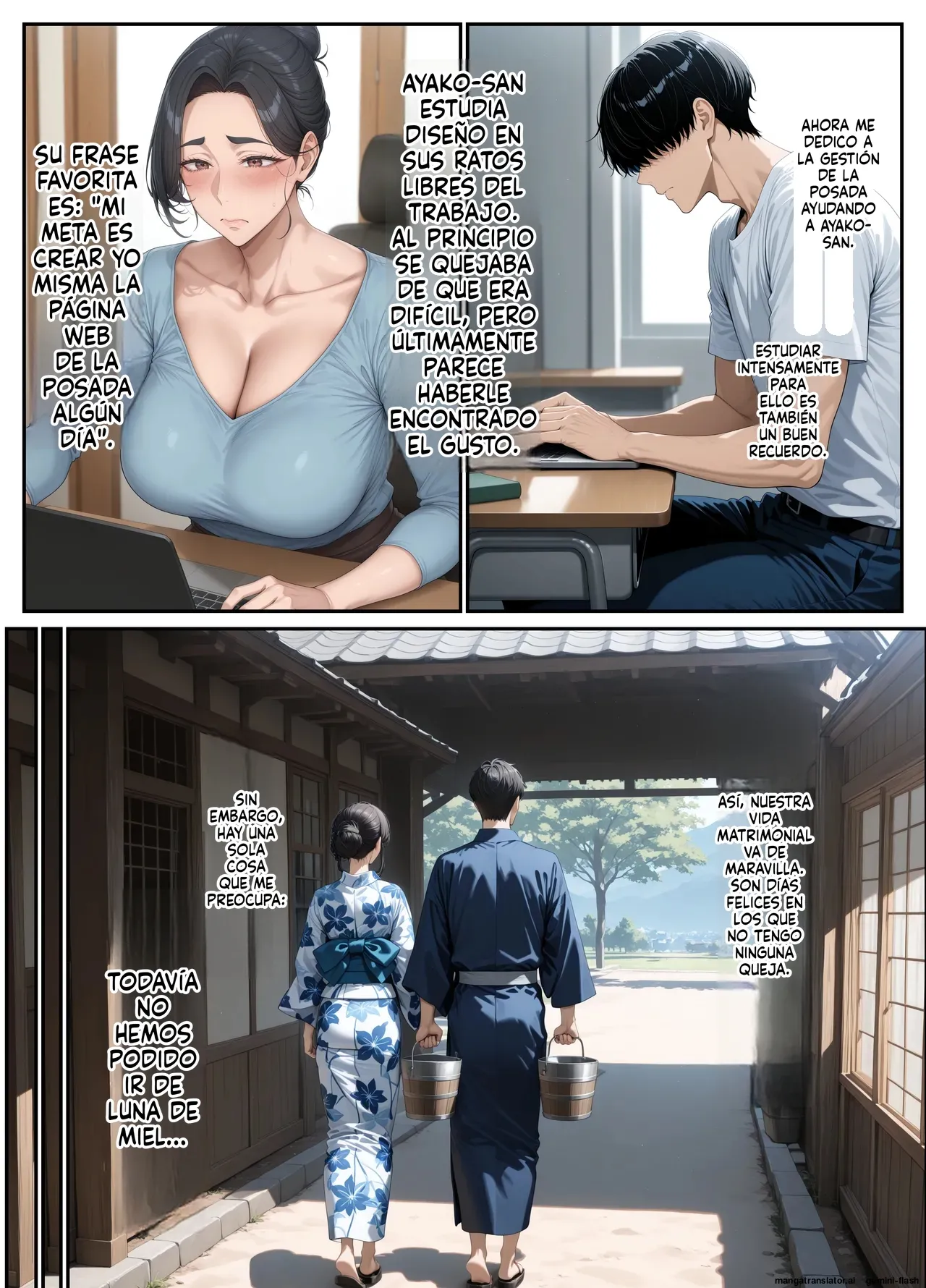Yokkyufumanwo kakushitsuzuketekita mibojinto asedakude motomeau onsenyadono yoru 2 page 5 full