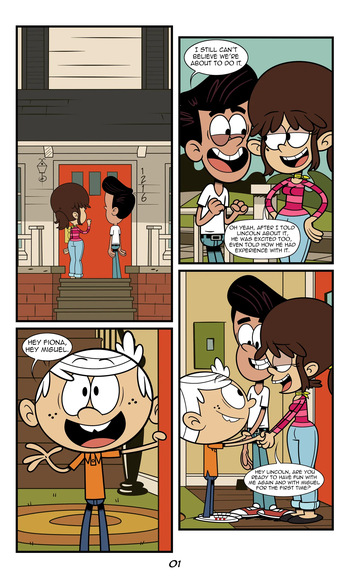 [Taki8hiro] Lincoln x Fiona x Miguel (The Loud House) cover