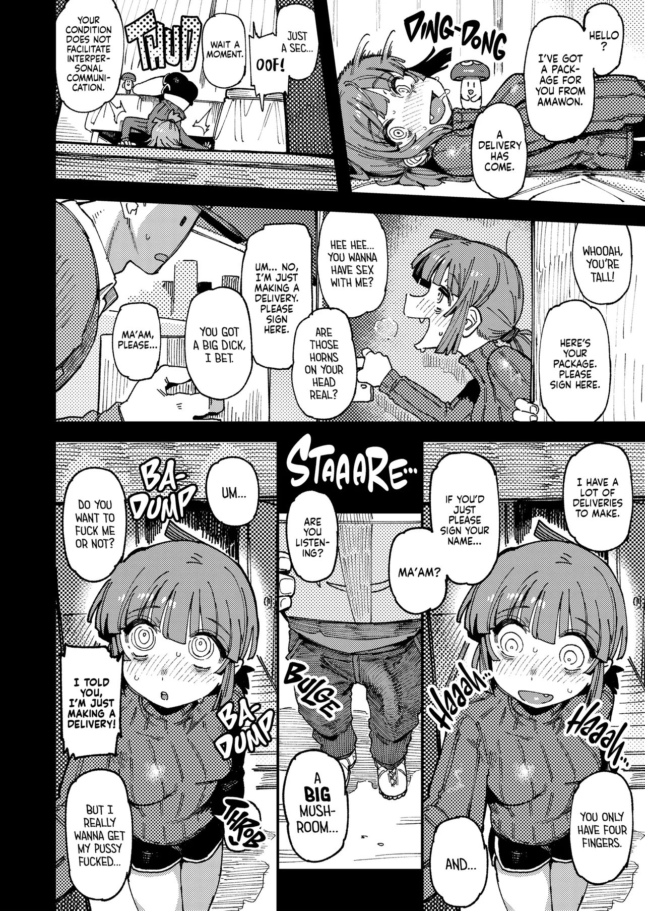 Ie ga Shike Sugite Haete Kita Genkaku Yuuhatsu Suru Kinoko o Goshoku Shite Hatsujou Shita Ato no Are ya Kore | What Happened After My Place Got So Humid It Grew Magic Mushrooms and I Ate Them and Got Super Horny! page 9 full