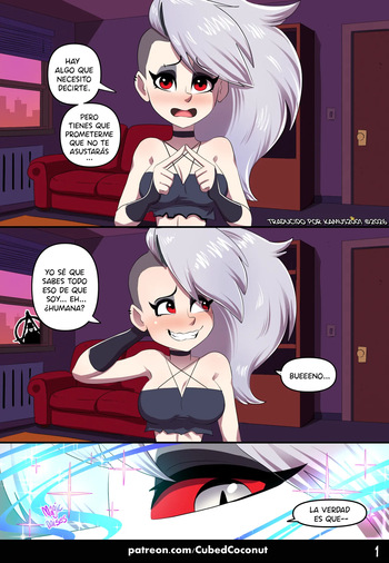 [CubedCoconut] The Human and the Hellhound (Helluva Boss) [Spanish] [Kamus2001] (Ongoing) cover