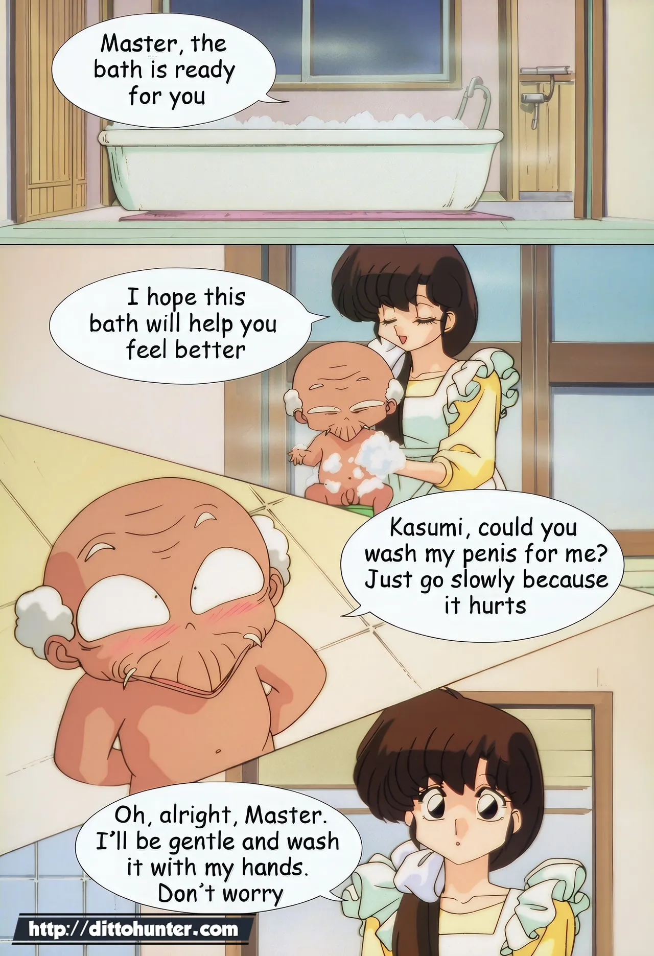 Kasumi Tendou & Happosai  Happosai's Secret Illness Cure! page 4 full