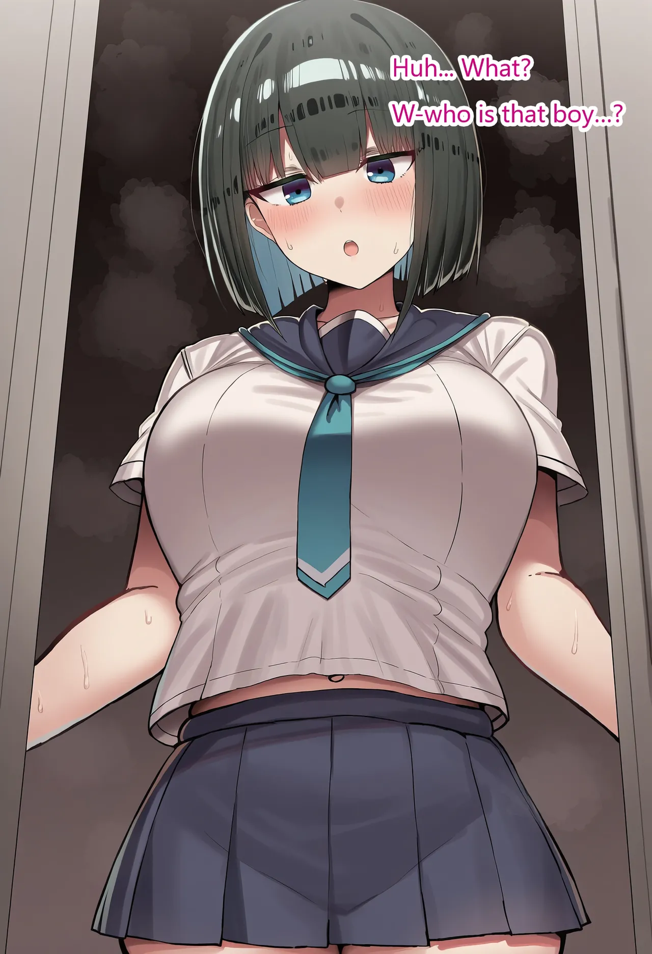 Pervert Brat vs. Black-Haired Bob-cut Girl ⑧ page 12 full