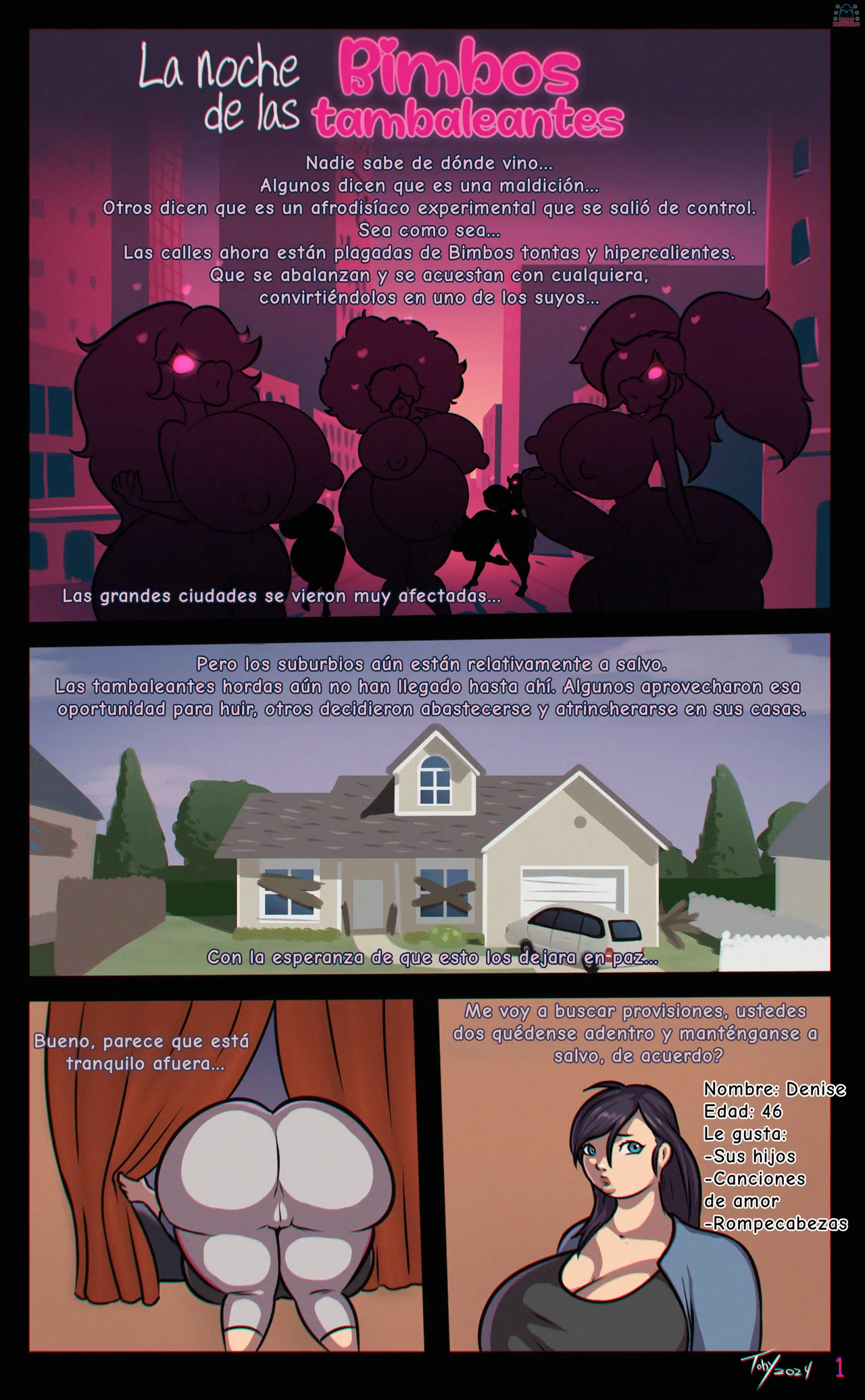 Night of the Shambling Bimbos page 1 full