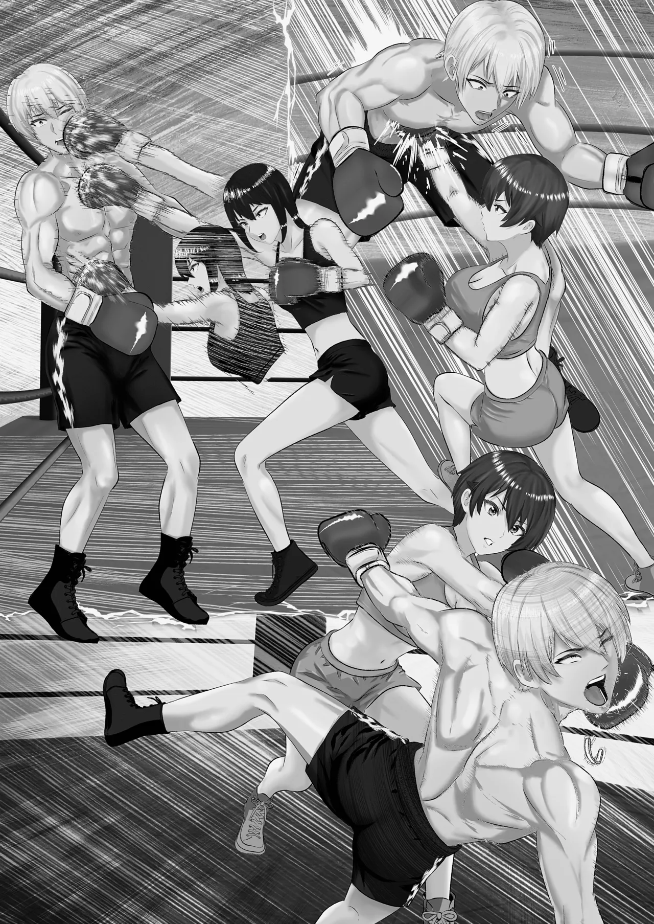 Gym's Promising Young Male Pro Boxer Gets Completely Defeated by High School Girl Sisters page 2 full