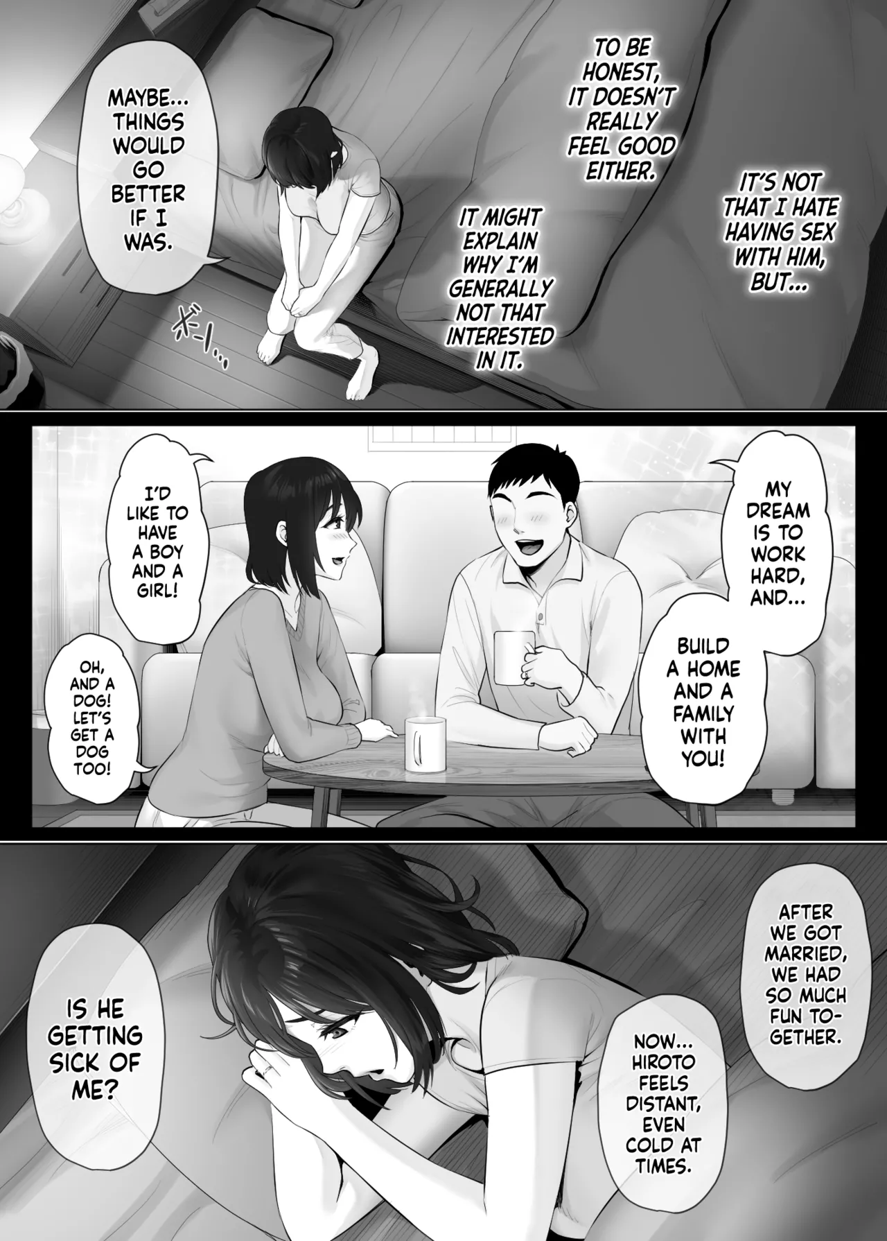 LeveChi na Swapping 2 ~Hatsu Zecchou de Iki Kuruu Tsuma Hen~ | Swinging With the Pros 2: A Housewife's First Orgasm page 6 full