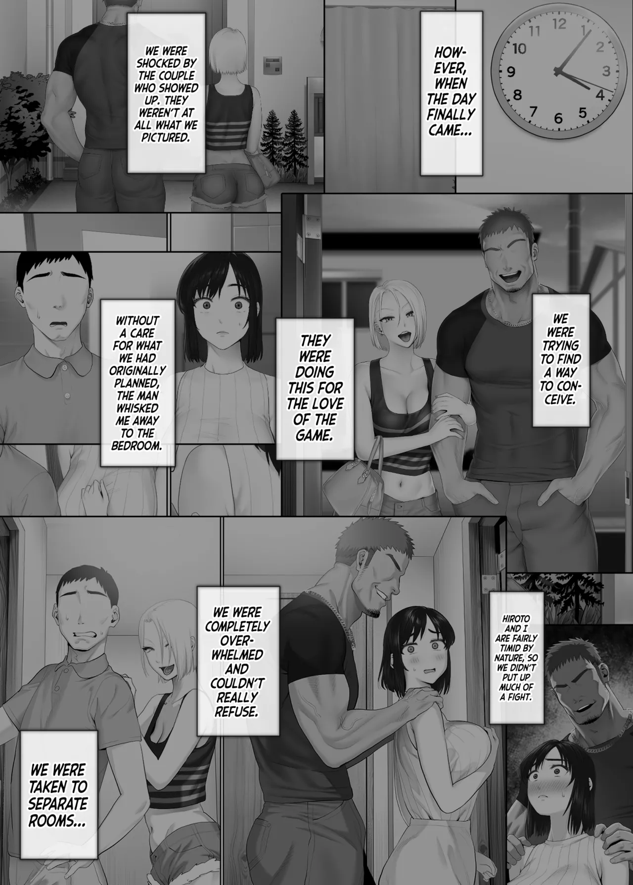 LeveChi na Swapping 2 ~Hatsu Zecchou de Iki Kuruu Tsuma Hen~ | Swinging With the Pros 2: A Housewife's First Orgasm page 8 full