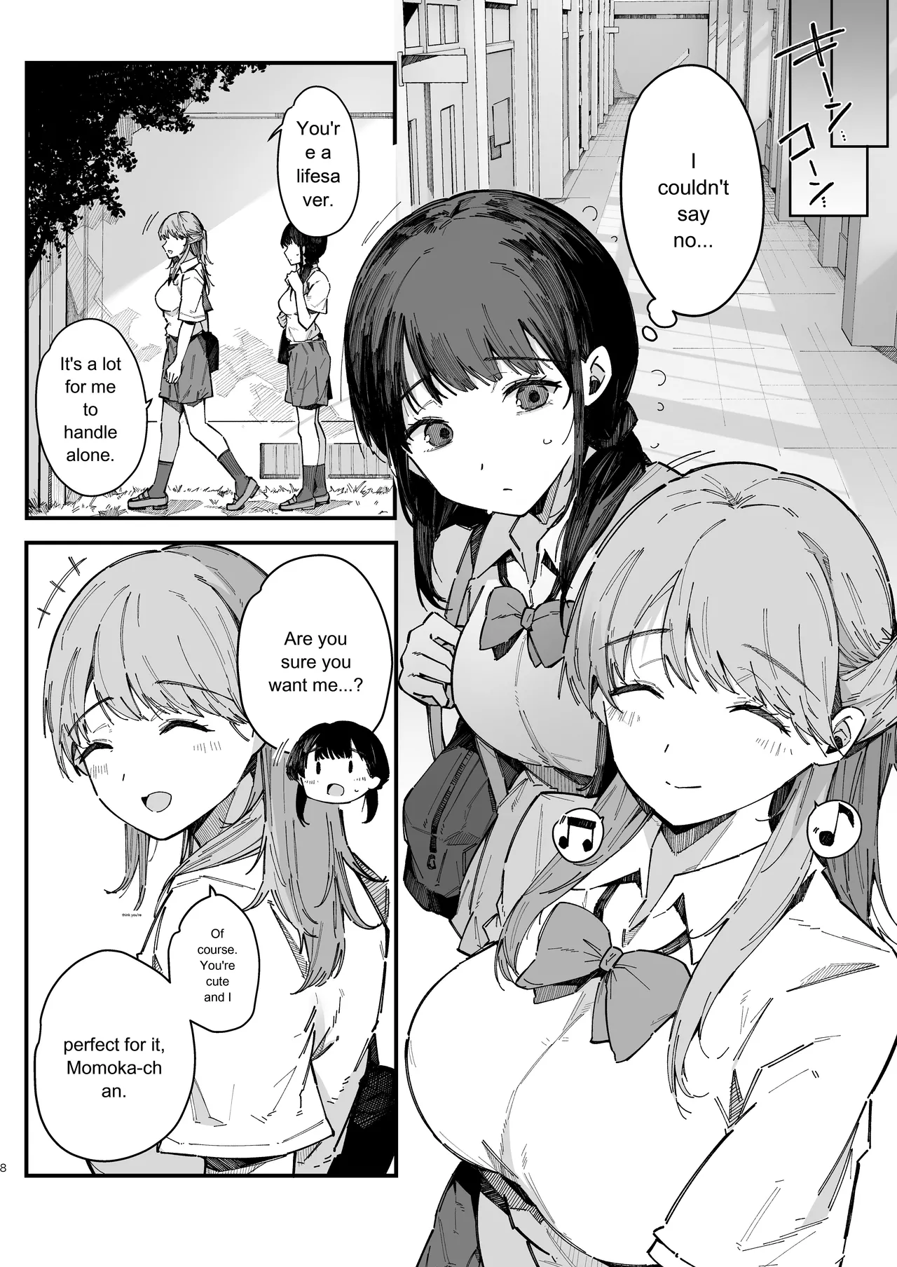 A story about a shy childhood friend who can’t say no and ends up being put in charge of handling sexual needs. page 7 full