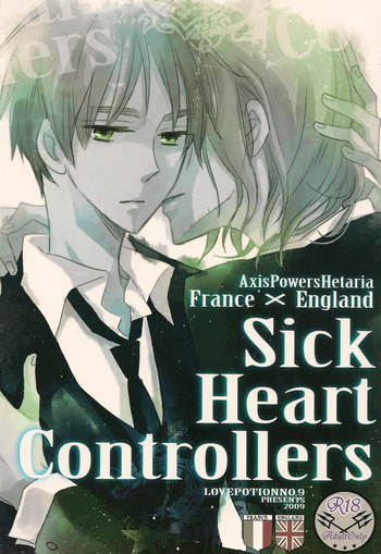 [LOVEPOTIONNO.9 (Ichinomiya Shihan)] Sick Heart Controllers (Hetalia Axis Powers) [English] cover
