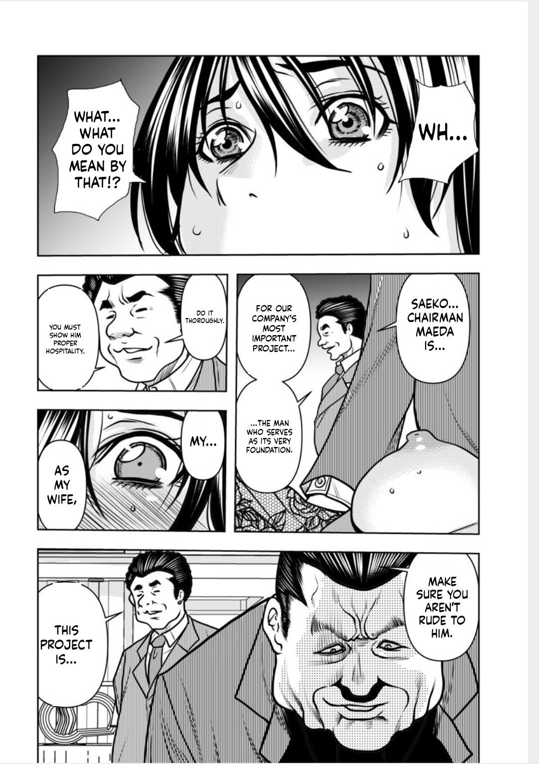 Contract wife - The days of being embraced by her husband's boss began for her husband - 7 page 12 full