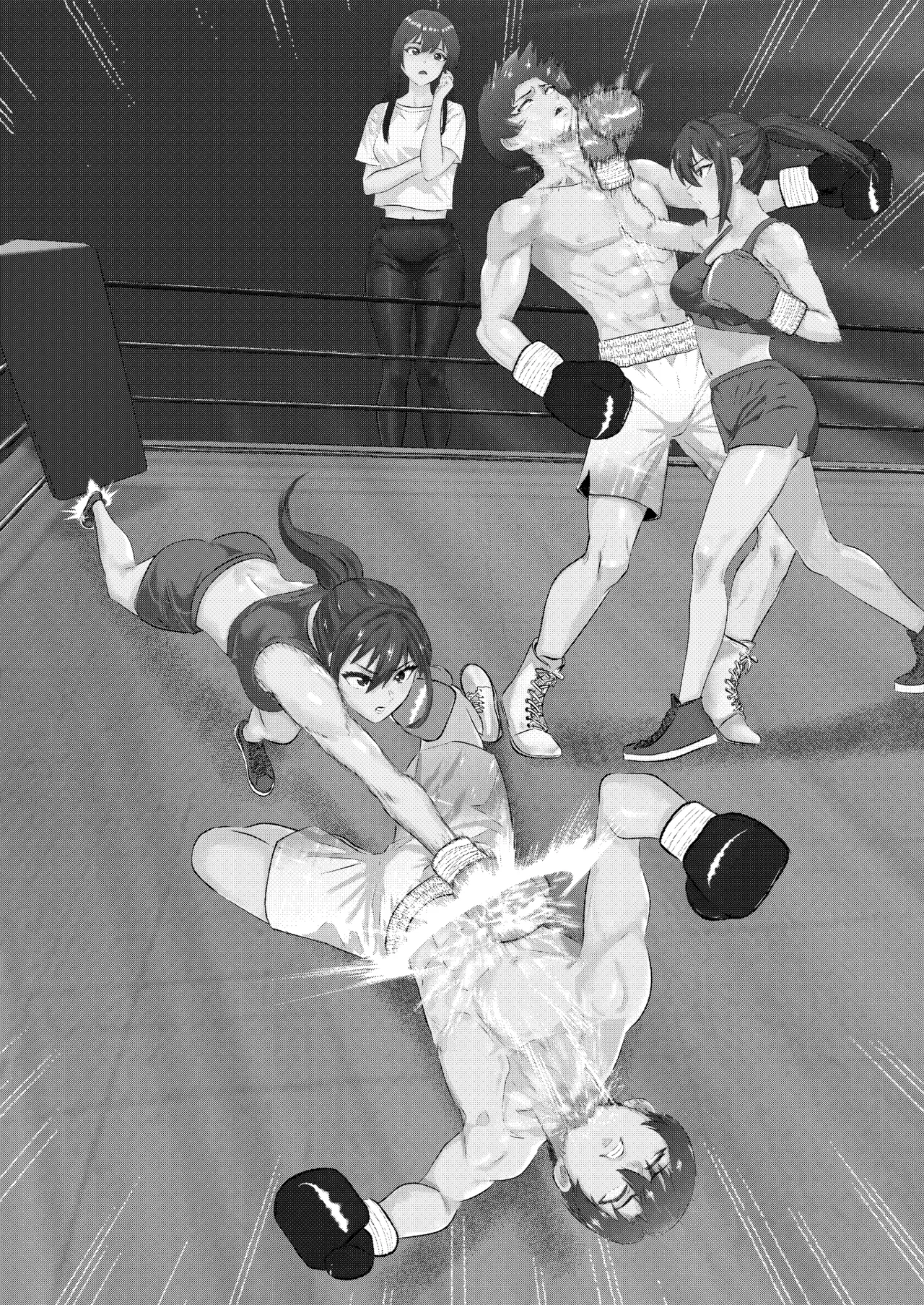 Boxing Club Prince Gets KO'd by His Girlfriend's Best Friend in Front of Her! page 2 full