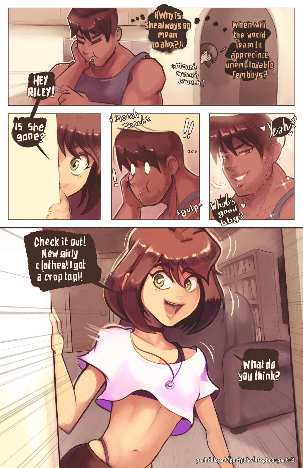Stepbro Caught Me Crossdressing! - Part 2 page 4 full