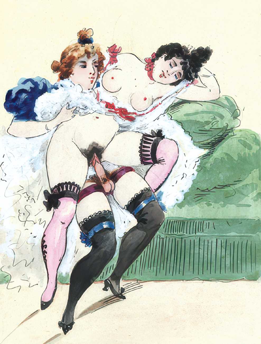 Georges Mouton - Aquarelles / Cartes érotiques page 8 full