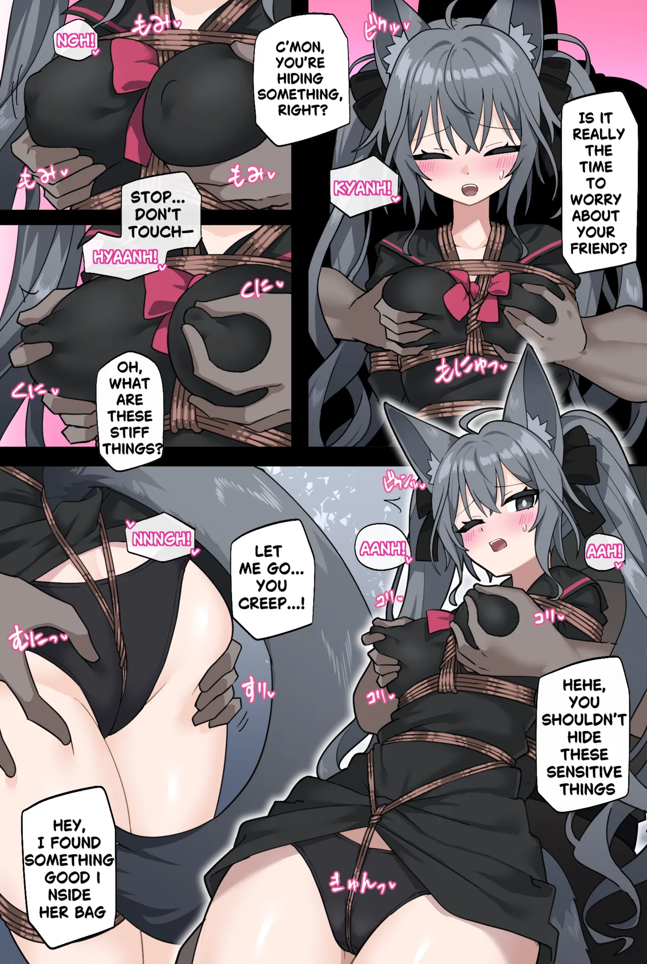 Manuka and Karin get kidnapped in the forest ENG+JP page 5 full