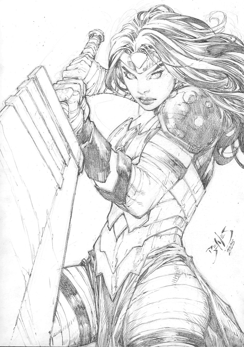 Ed Benes Original Art page 9 full