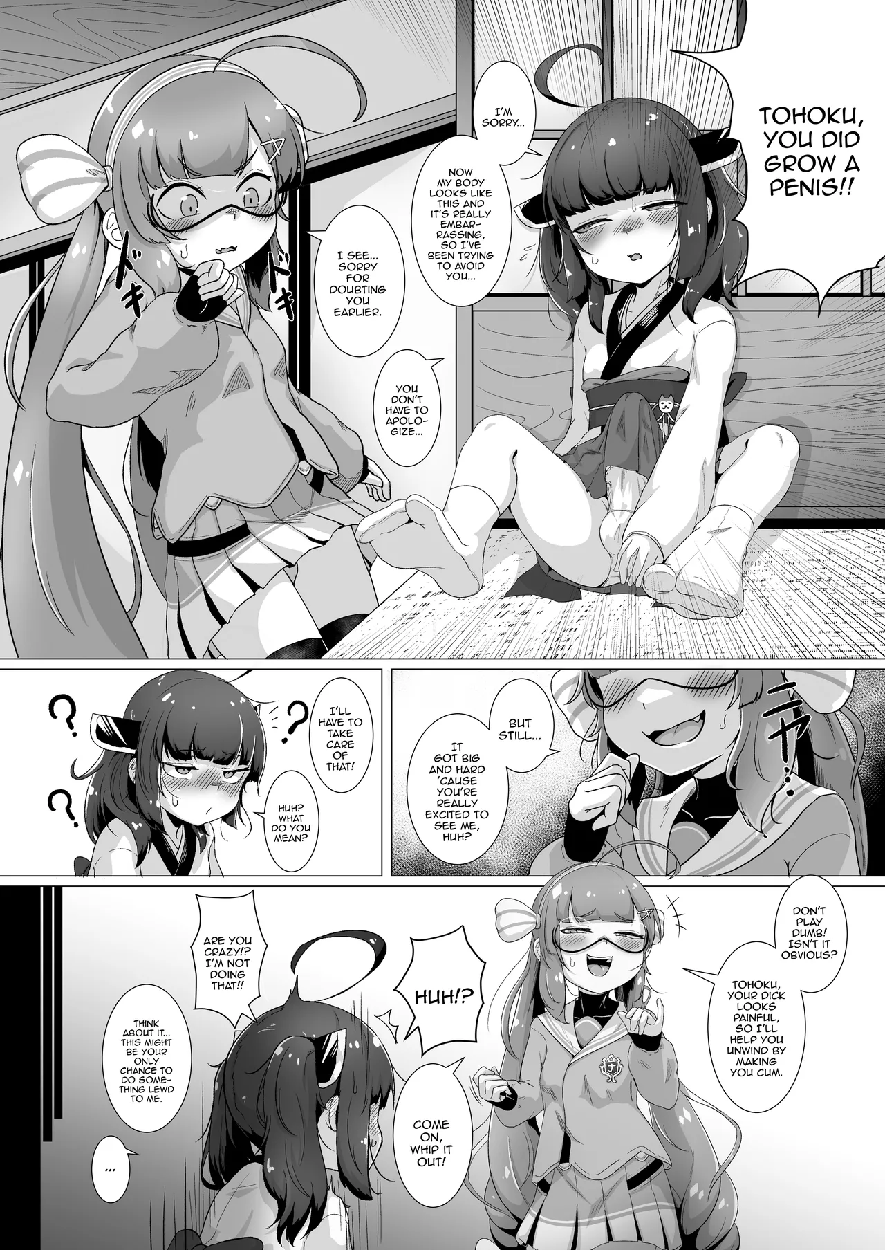 Tohoku no Ochinchin Una ga Nuitageru | Tohoku's Dick, Una Will Help You Jerk Off! page 4 full