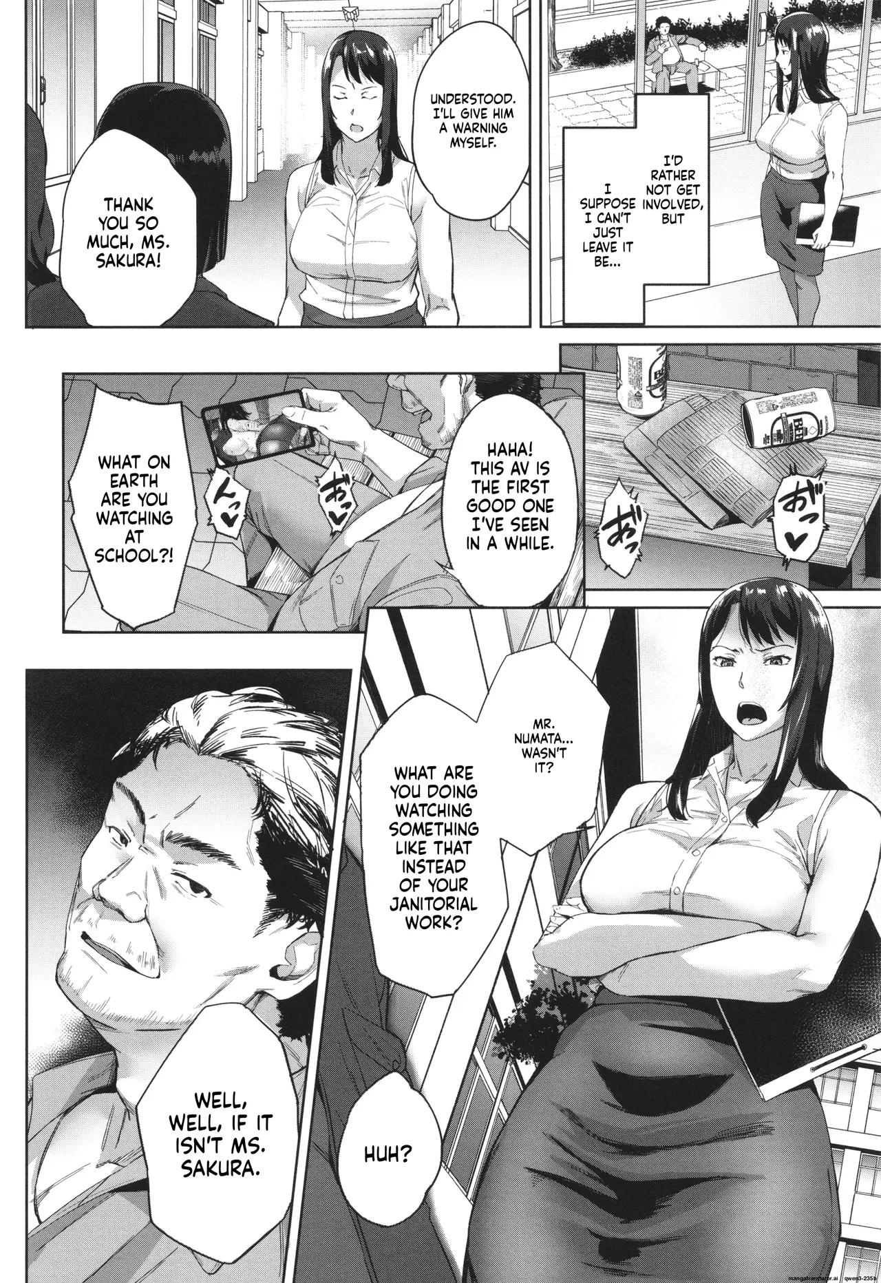 Otosareta Kyoushi File.Baka Chichi Kuso Kyoushi no Hame Douga 1 - 2 + after life page 11 full
