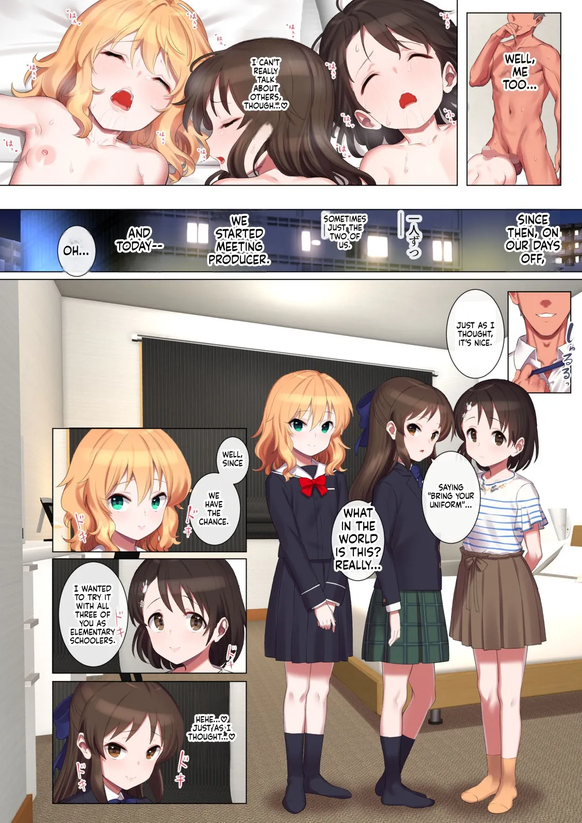 Momoka To Arisu to Chie no Sukebe na Hon page 11 full