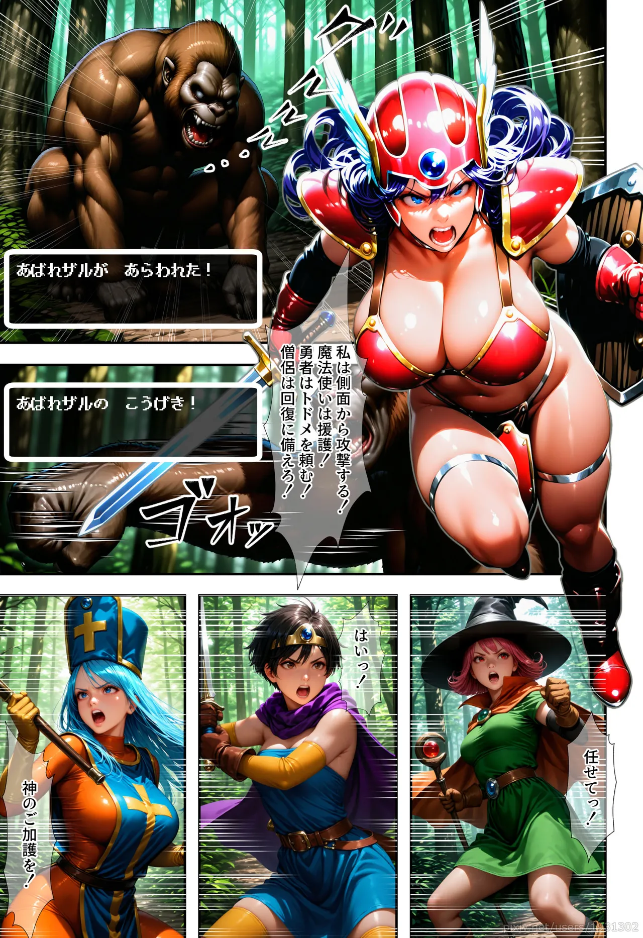 Onna Senshi vs Abarezaru page 2 full