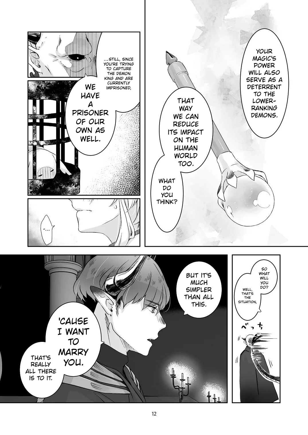 The Whimsical Demon King Takes an Earnest Magical Girl as His Bride: Vol. 1 page 12 full