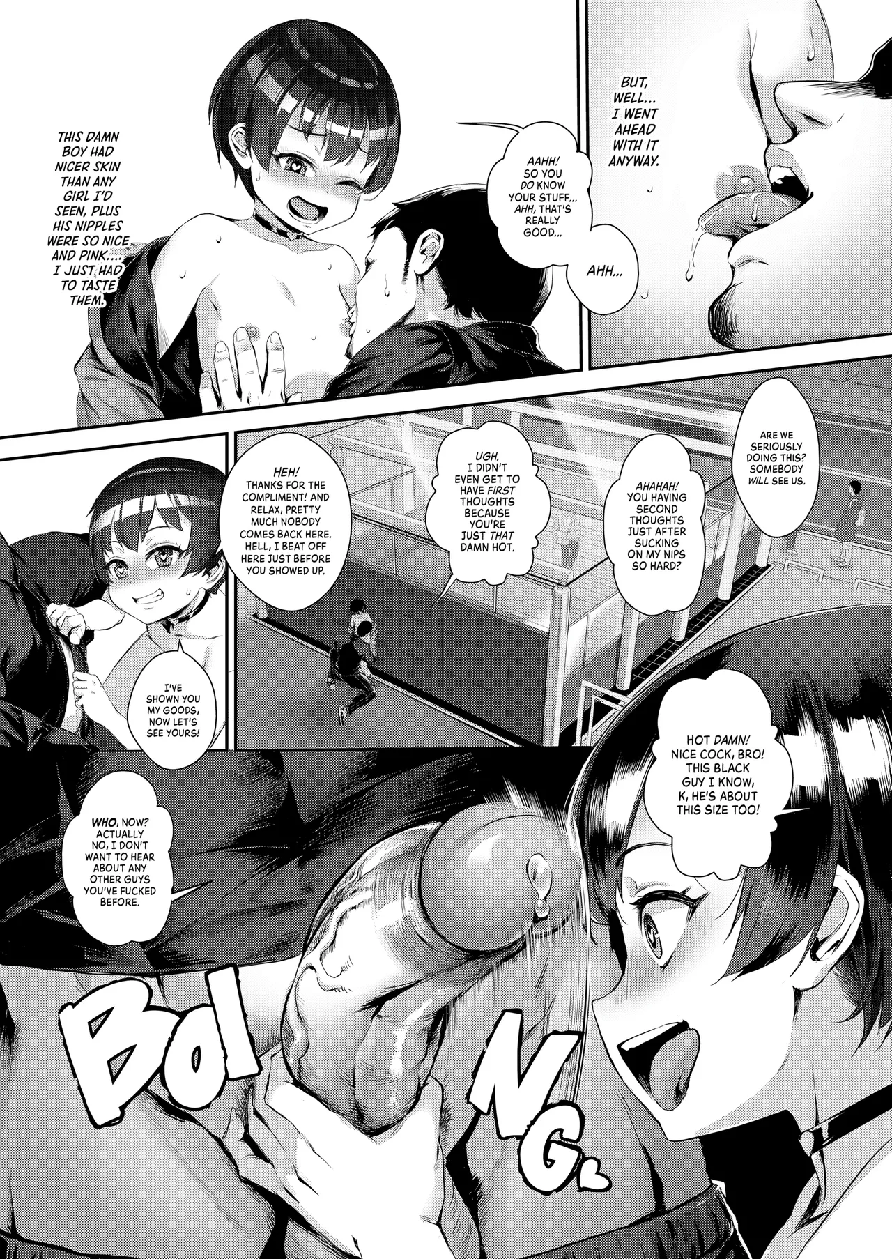 Inran Shounen "Nazo no Bitch Shota to Ossan no Monogatari" | Degenerates page 11 full