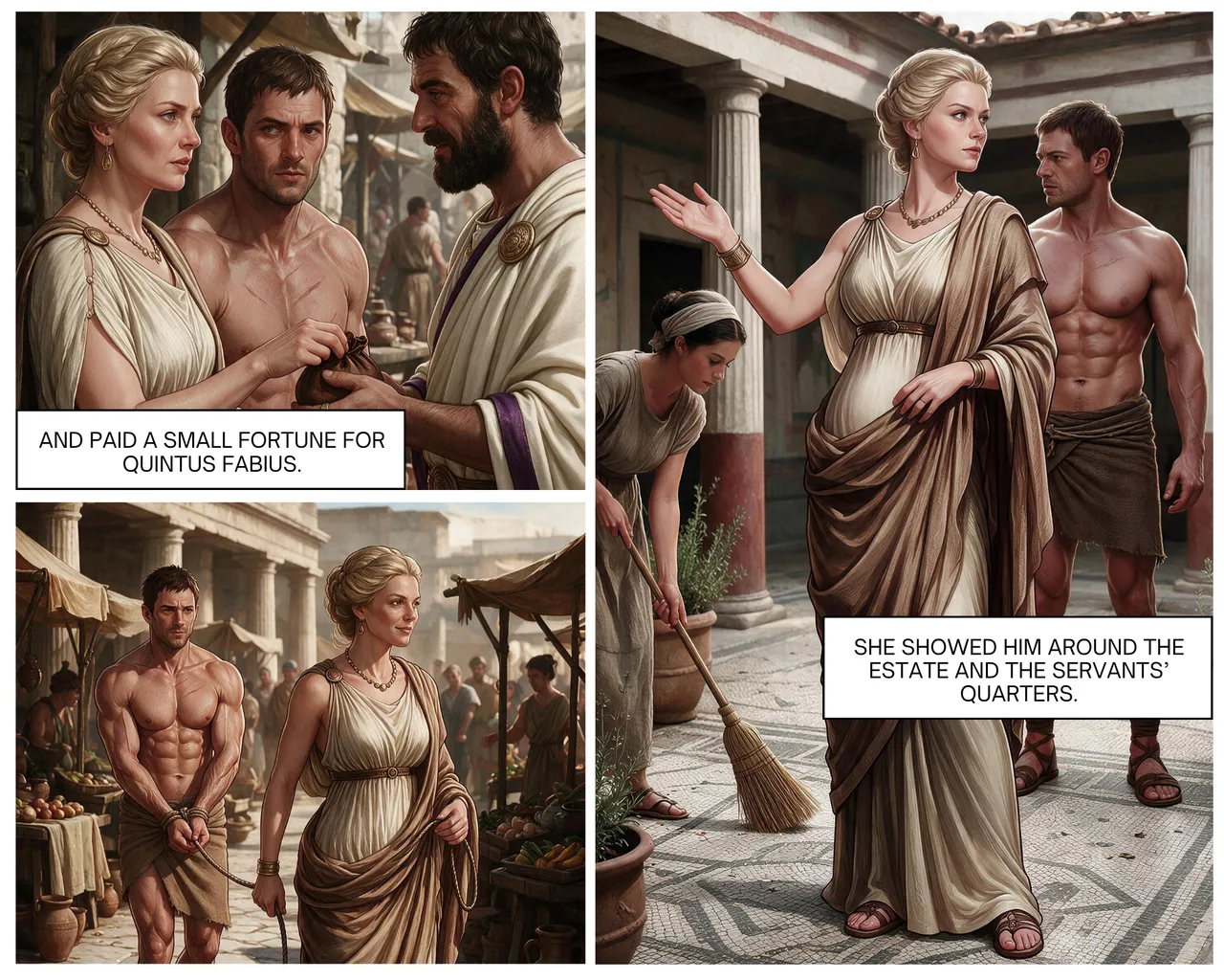 The Tale of Quintus Fabius - AI Generated - *Guro Warning* page 6 full